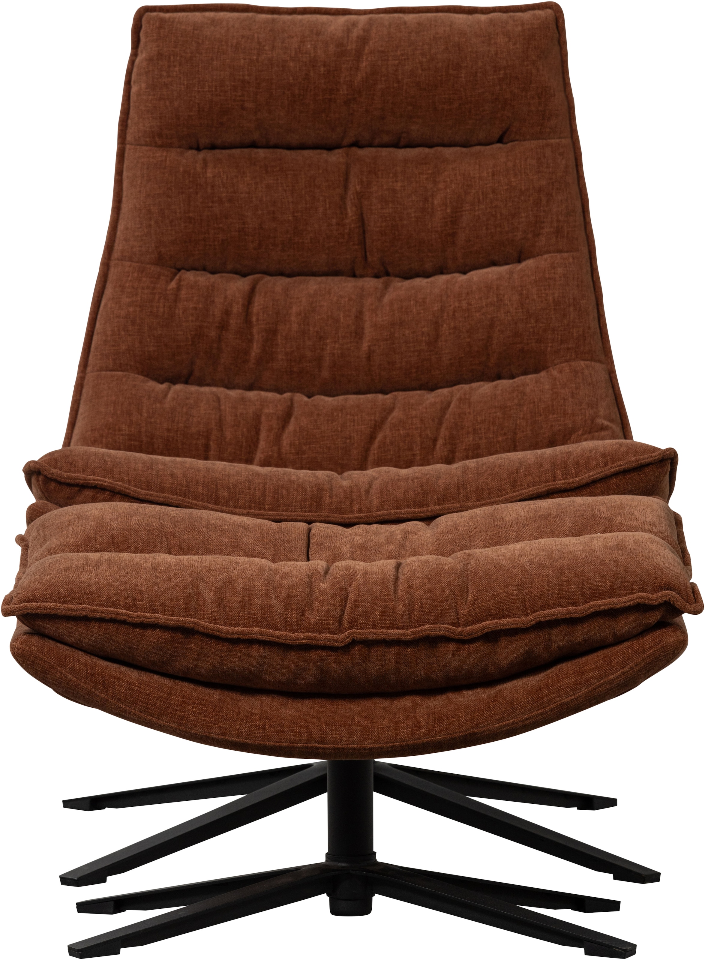 WOOOD Drehsessel "Kube mit Drehmechanismus inkl. Hocker B 74 x T 89 x H 100 cm" Newt-Chenillebezug, Hohe Verschleißfestigkeit, Tragkraft 120 kg