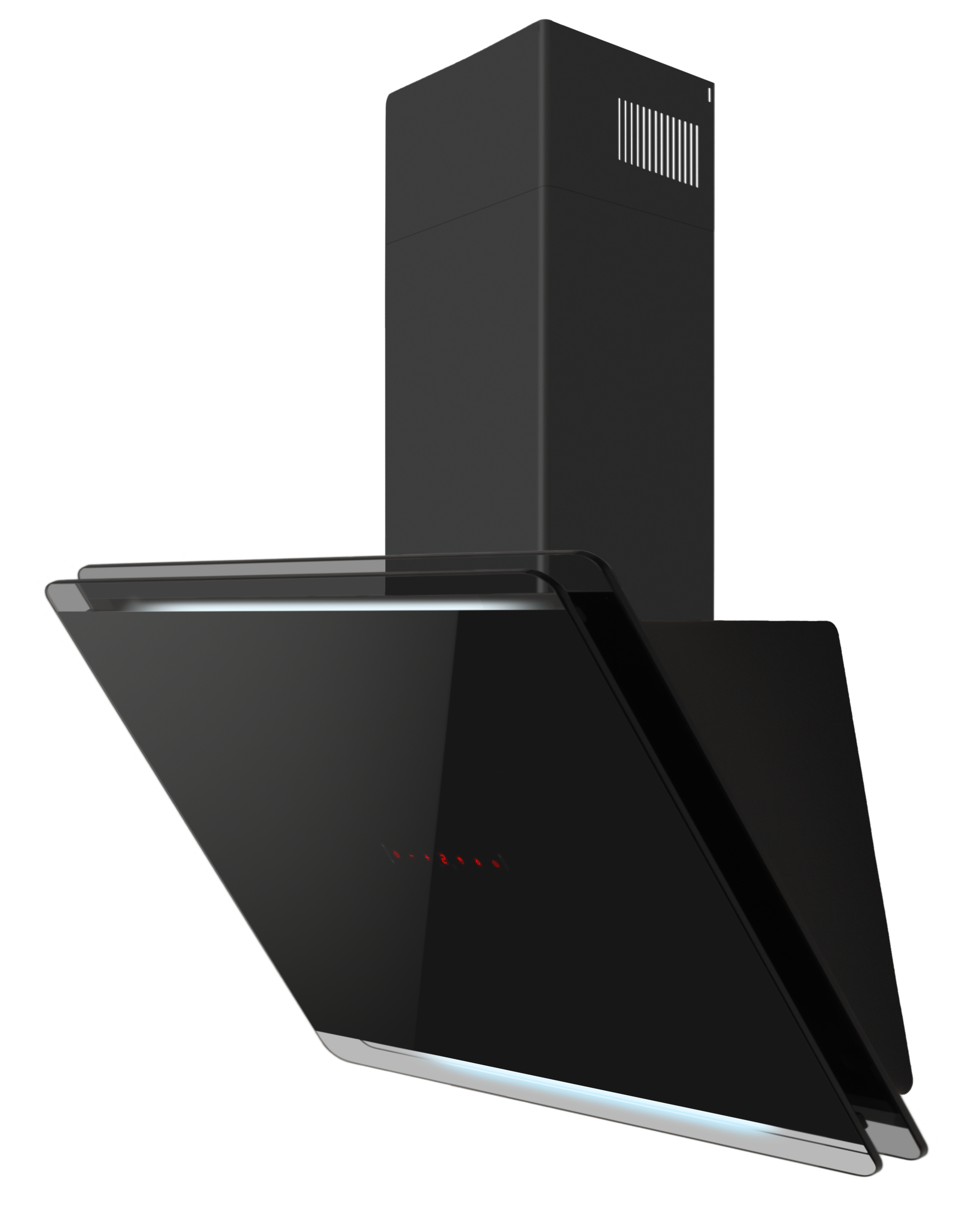 Amica Kaminhaube »KHF 695 801 S« Schwarz, stilvoll, flexibel – helles Licht, schnell sauber