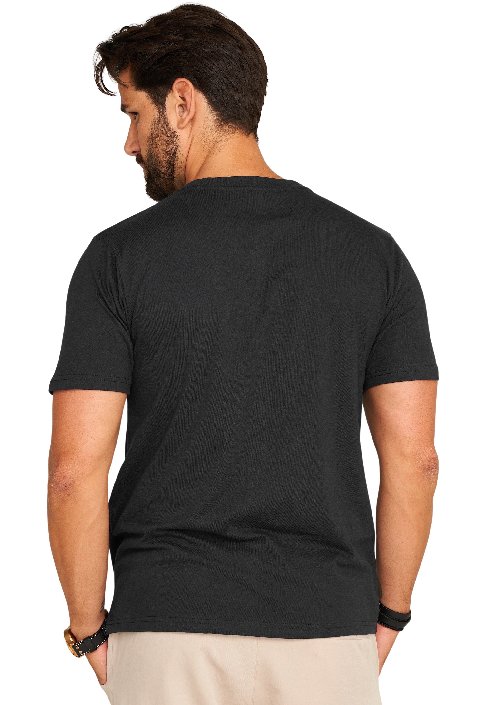 Daily Cotton T-Shirt »Herren Basic Kurzarm Shirt V-Neck V-Ausschnitt« Herren Basic Kurzarm Shirt V-Neck V-Ausschnitt