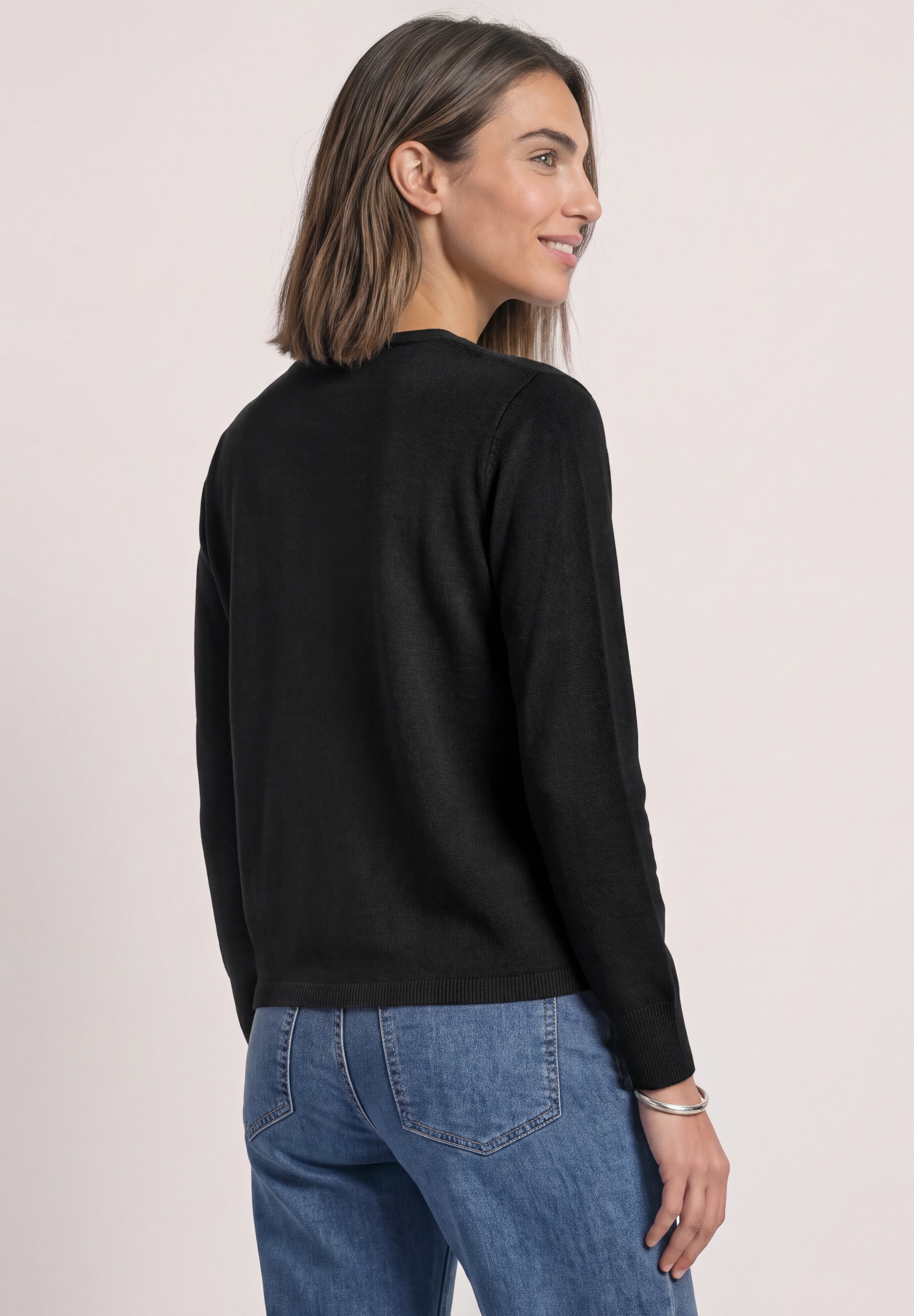 STREET ONE Cardigan aus softem Materialmix