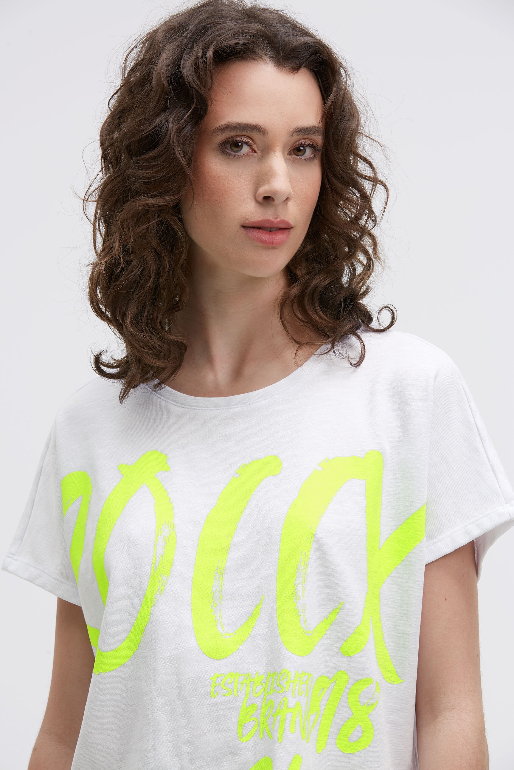 SOCCX Rundhalsshirt, mit längerer Rückenpartie