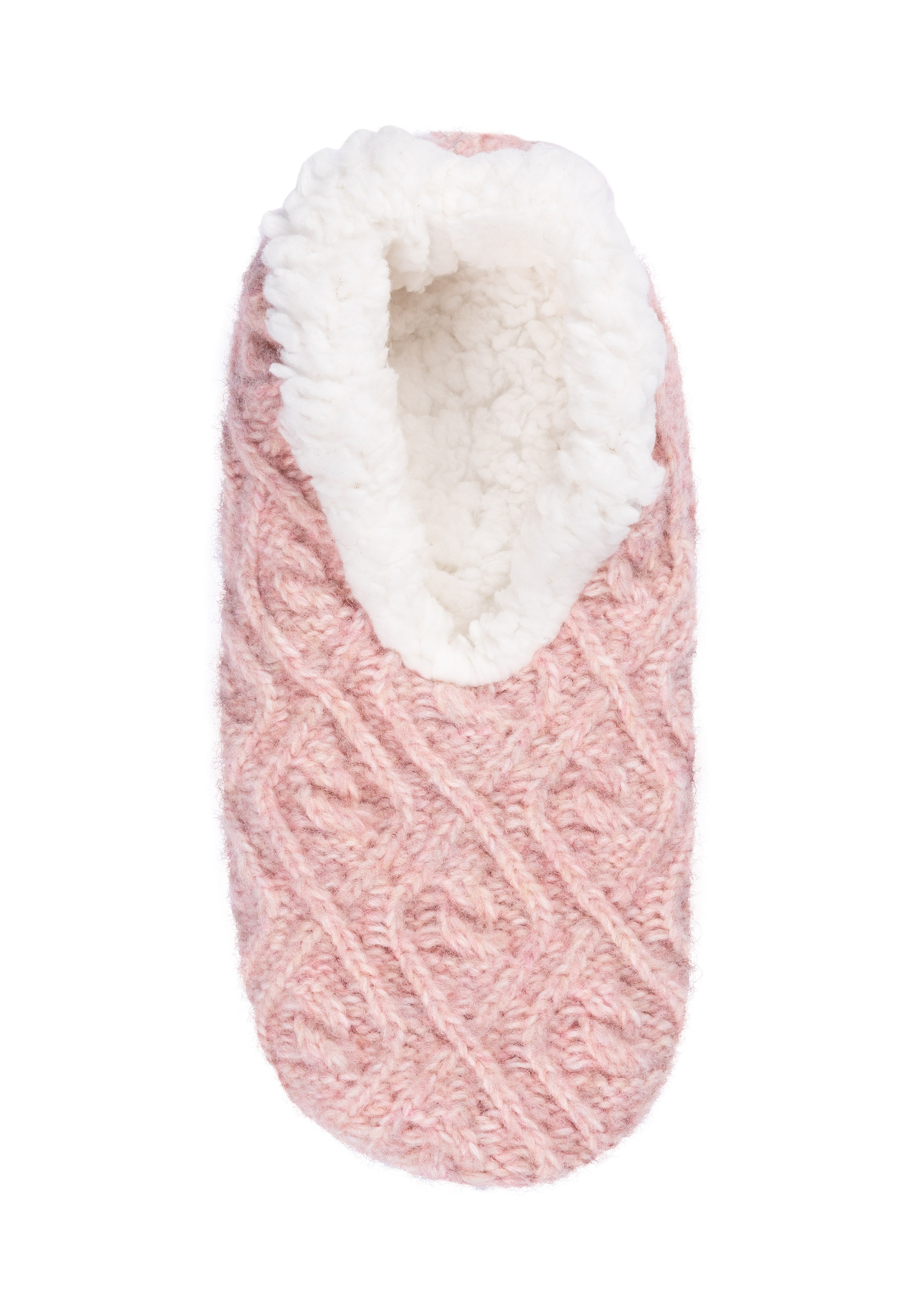 Haussocken S.OLIVER "warm & cozy", Damen, Gr. 41-42, rosa (adobe rose), Materialmix, unifarben, Socken, mit elastischem Bund