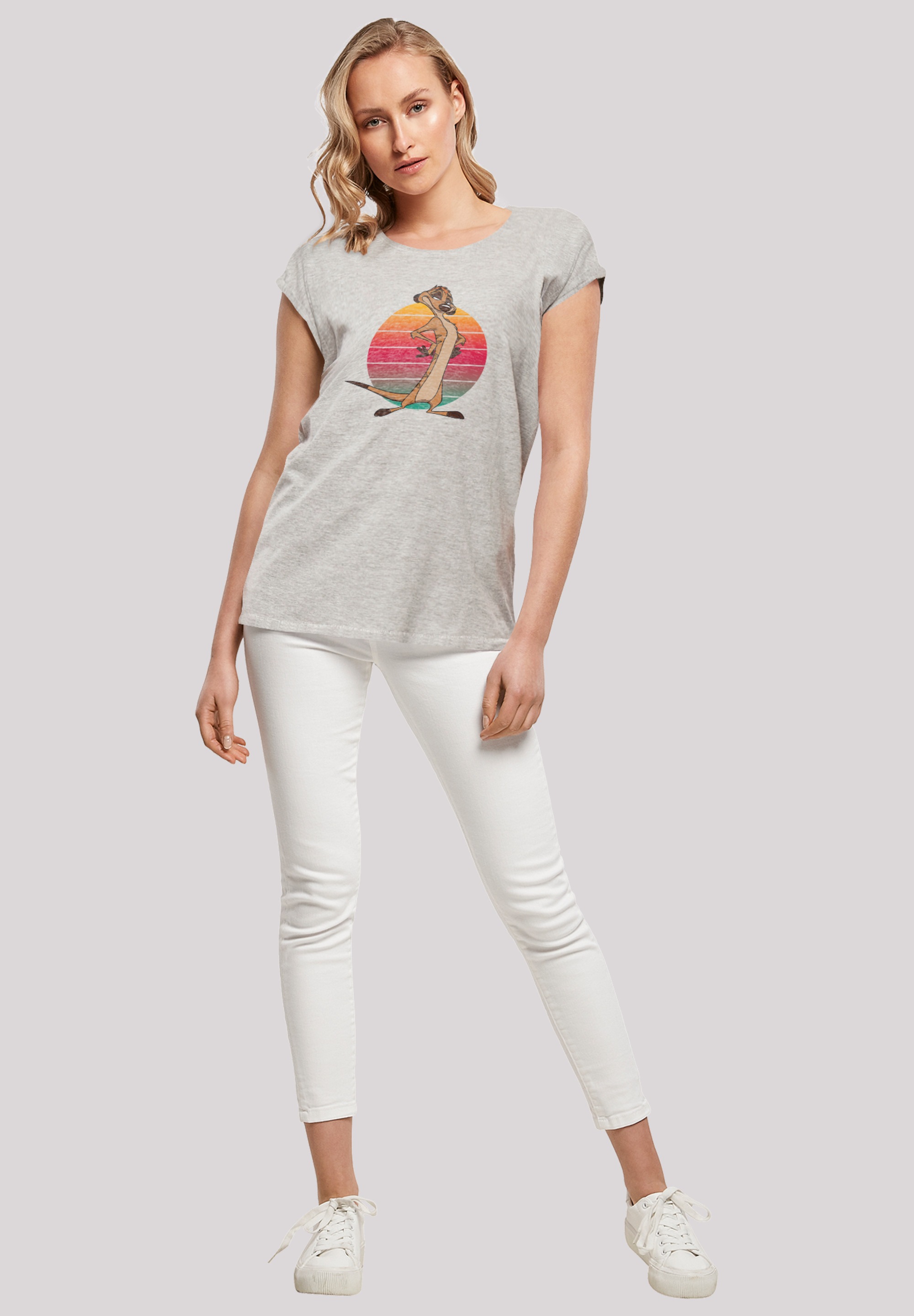 F4NT4STIC T-Shirt »Disney König der Löwen Timon Sunset«, Print