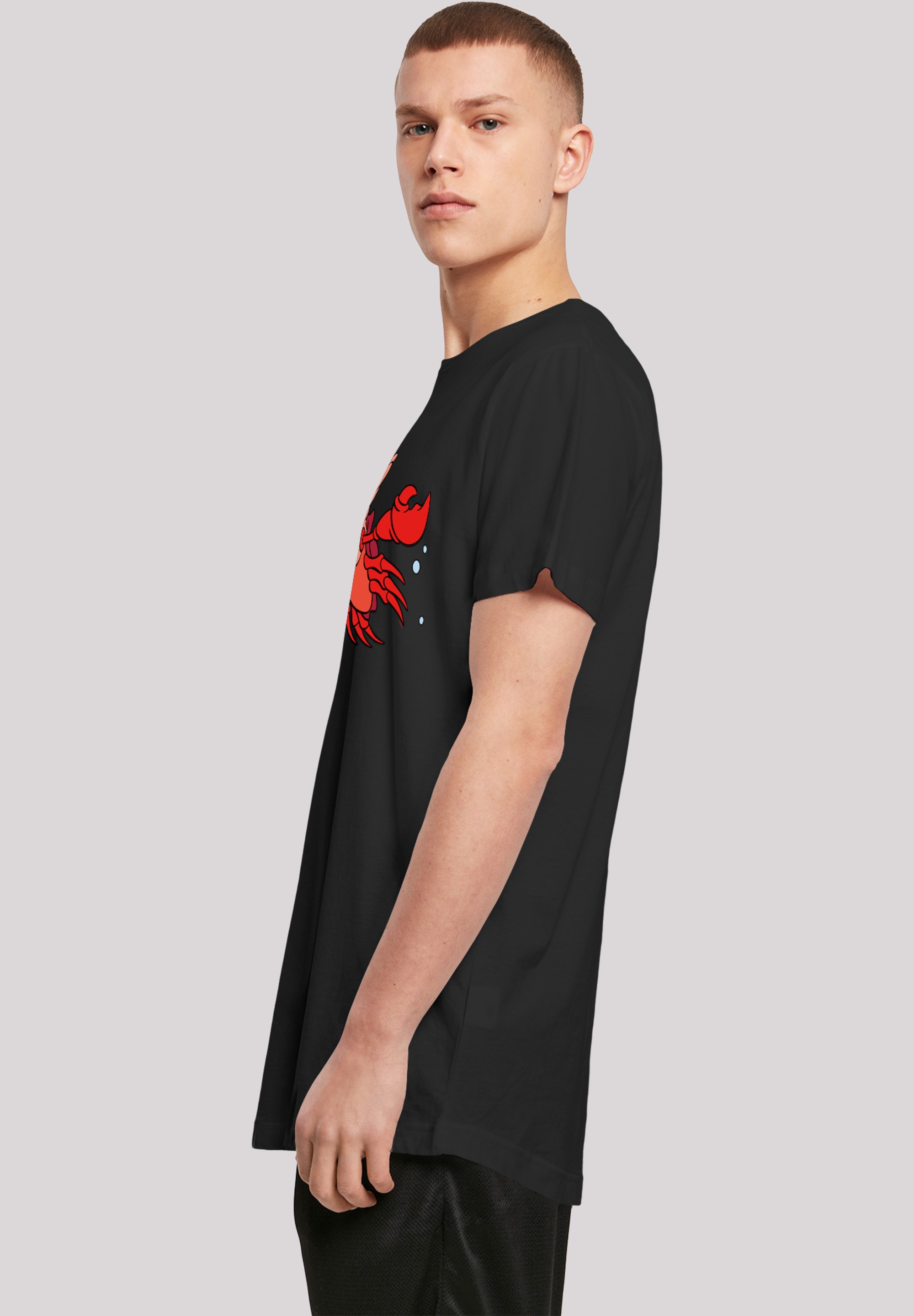 F4NT4STIC T-Shirt »Disney Arielle Sebastian Bubbles«, Herren,Premium Merch,Lang,Longshirt,Bedruckt