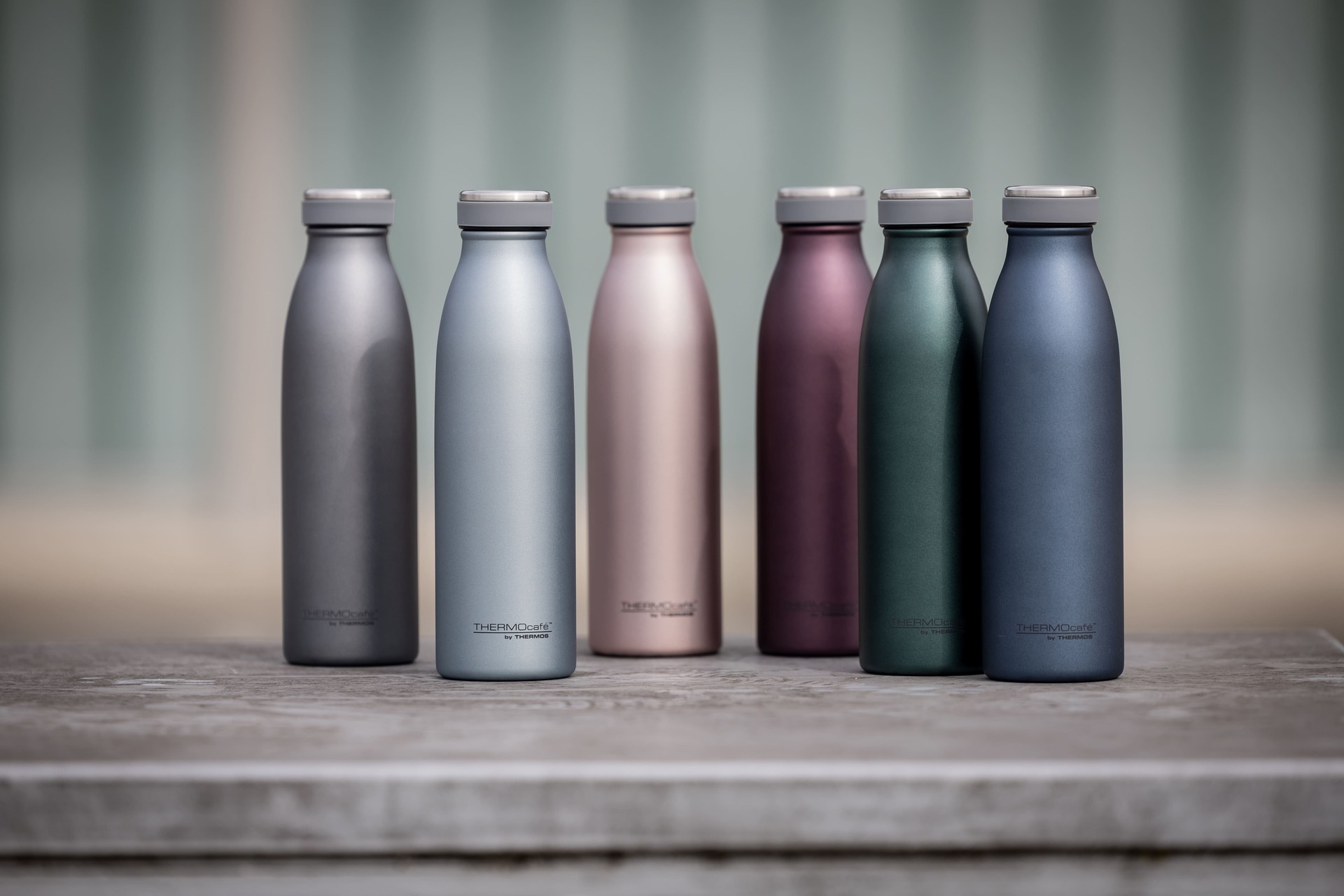 THERMOcafé Isolierflasche »TC BOTTLE, aus doppelwandigem Edelstahl, spülmaschinenfest«, (1 tlg.), gummierter Drehverschluss, absolut dicht bei Kohlensäure