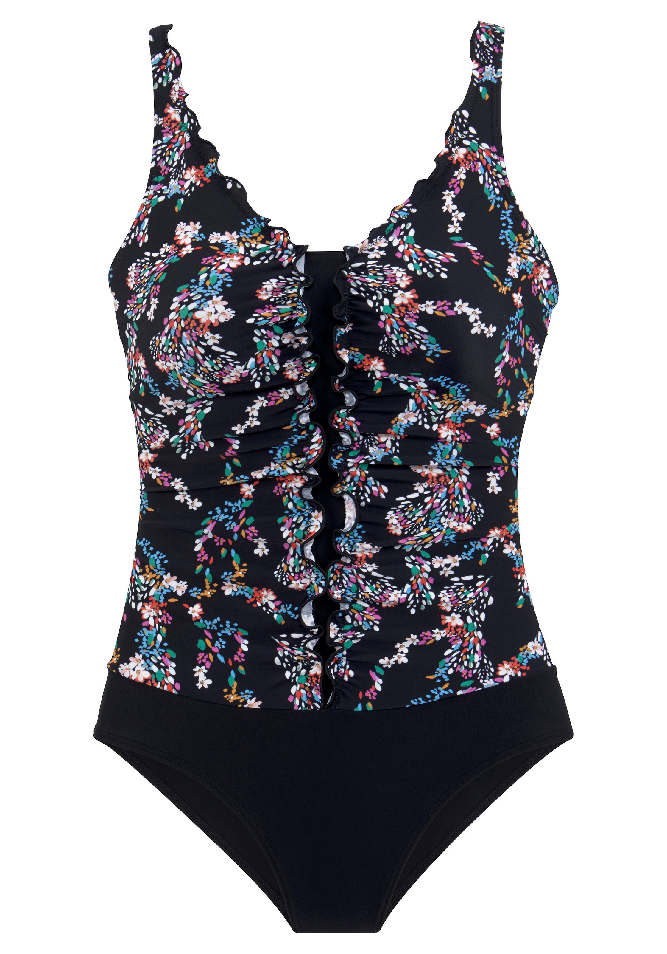 petite fleur Badeanzug, mit Shapingeinsatz, mit Unterbrustgummi, mit integrierten Softcups