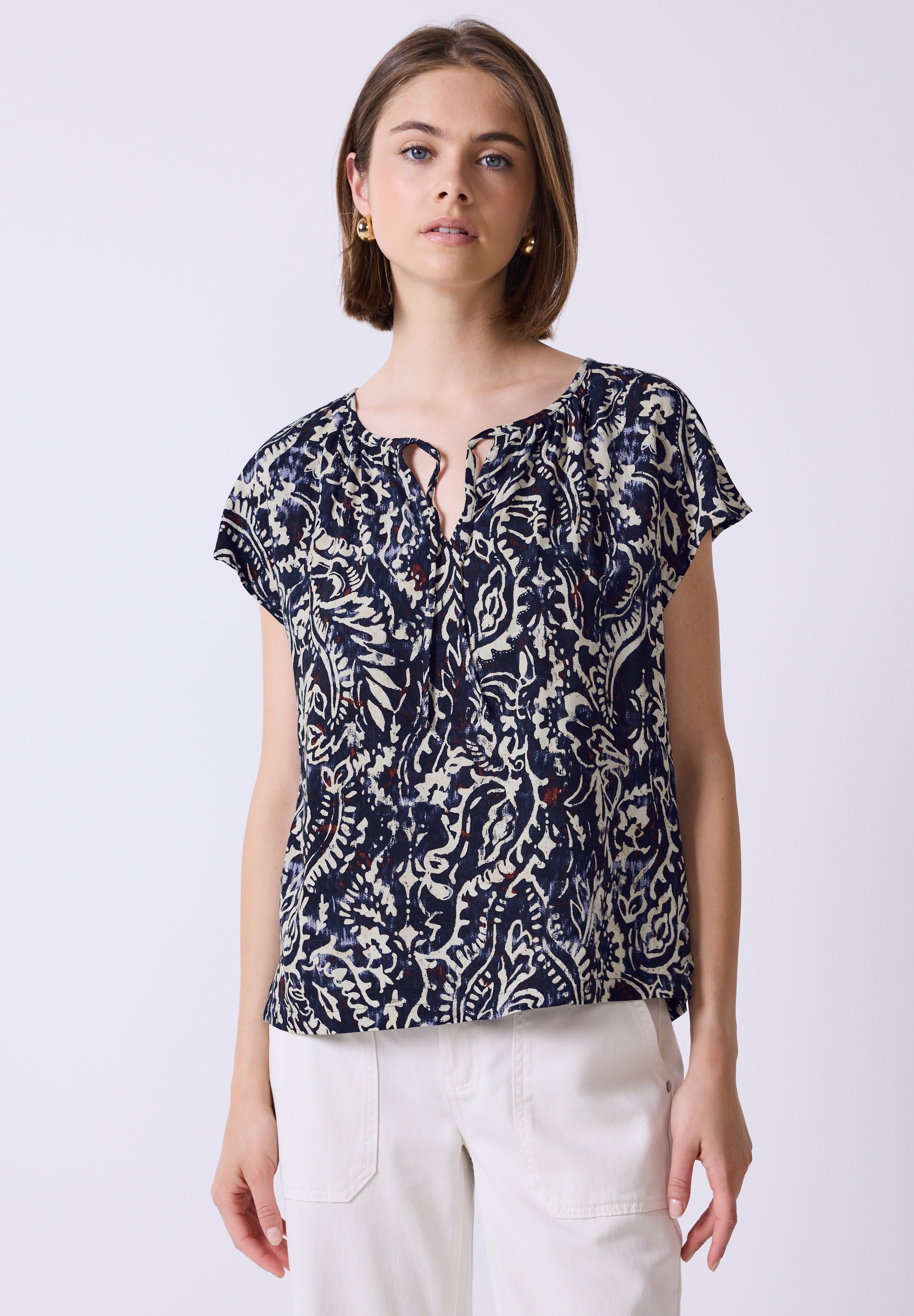 STREET ONE STUDIO Shirtbluse, aus softer Viskose günstig online kaufen