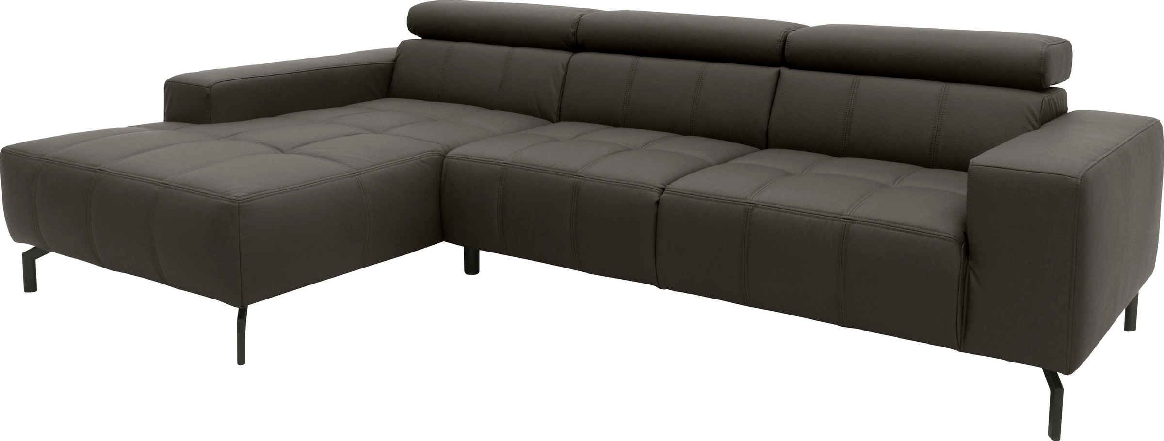 DOMO collection Ecksofa "Cunelli tolle Sitznähte als Designelement, fester günstig online kaufen