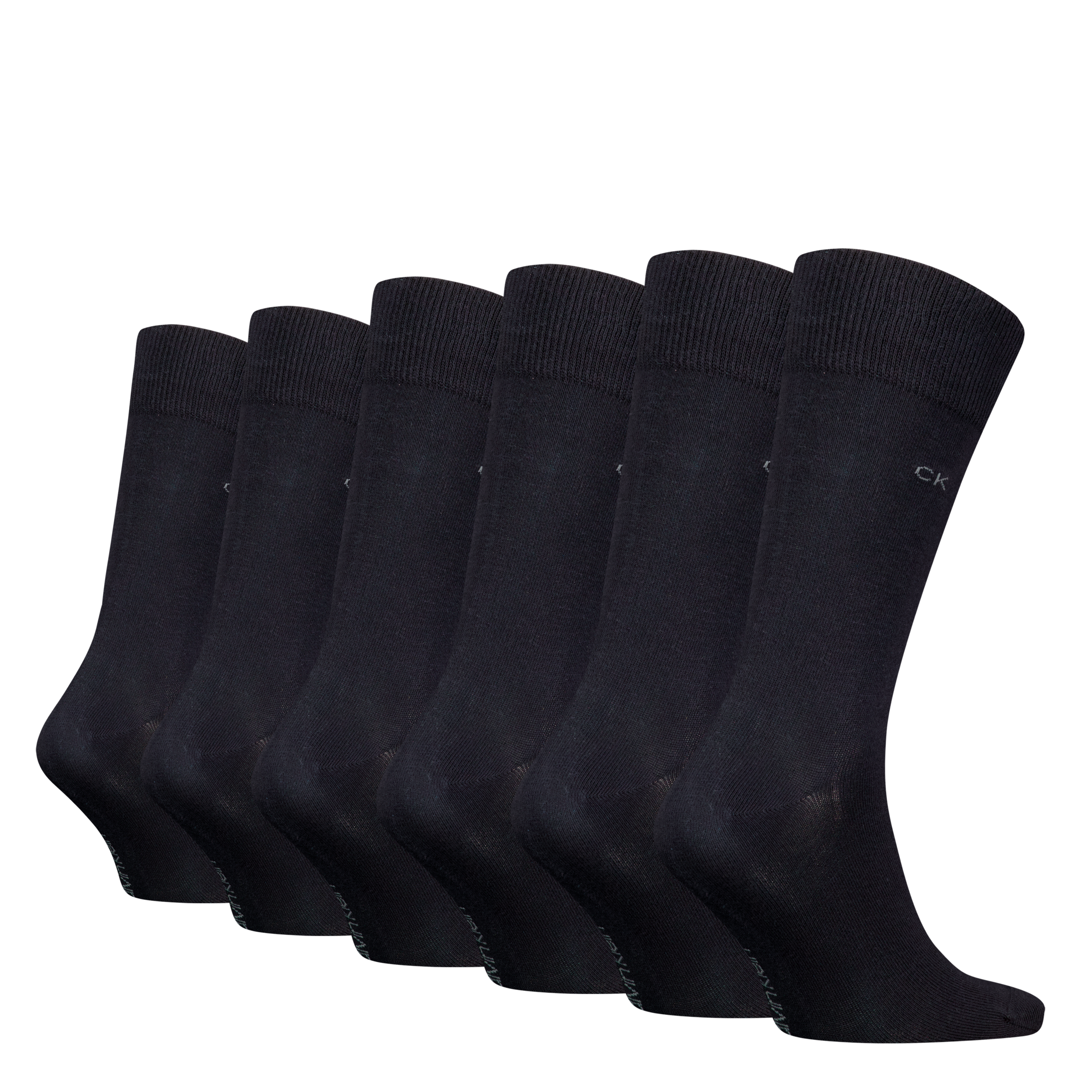 Calvin Klein Jeans Socken »CK MEN SOCK CASUAL FLAT KNIT 6P ECOM«, (6 Paar), Calvin Klein Monogramm-Logo auf der Seite
