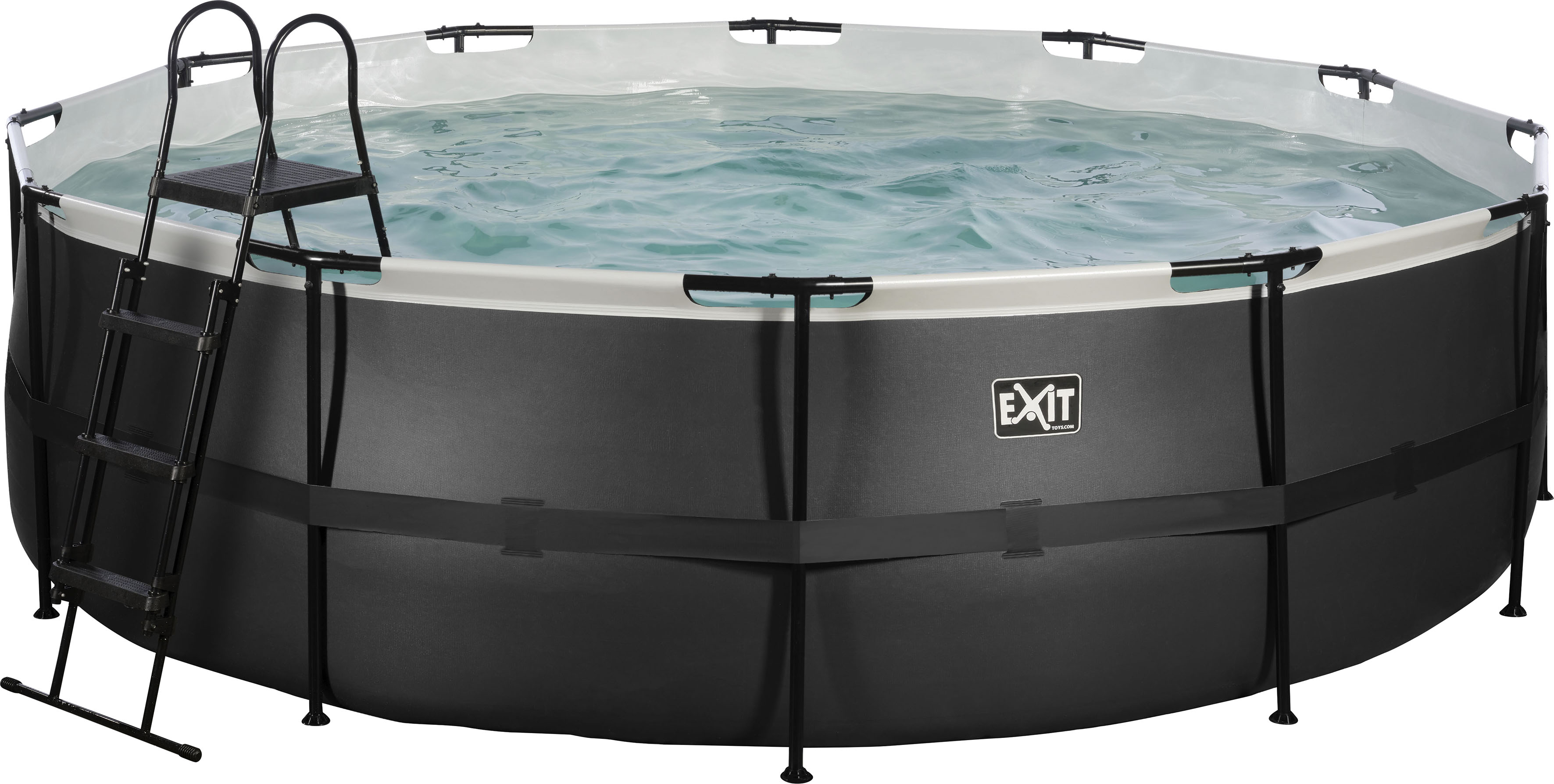 EXIT Framepool "inkl. Sicherheitsleiter" ØxH: 488x122 cm, mit Kartuschenfilteranlage und Filterkartusche