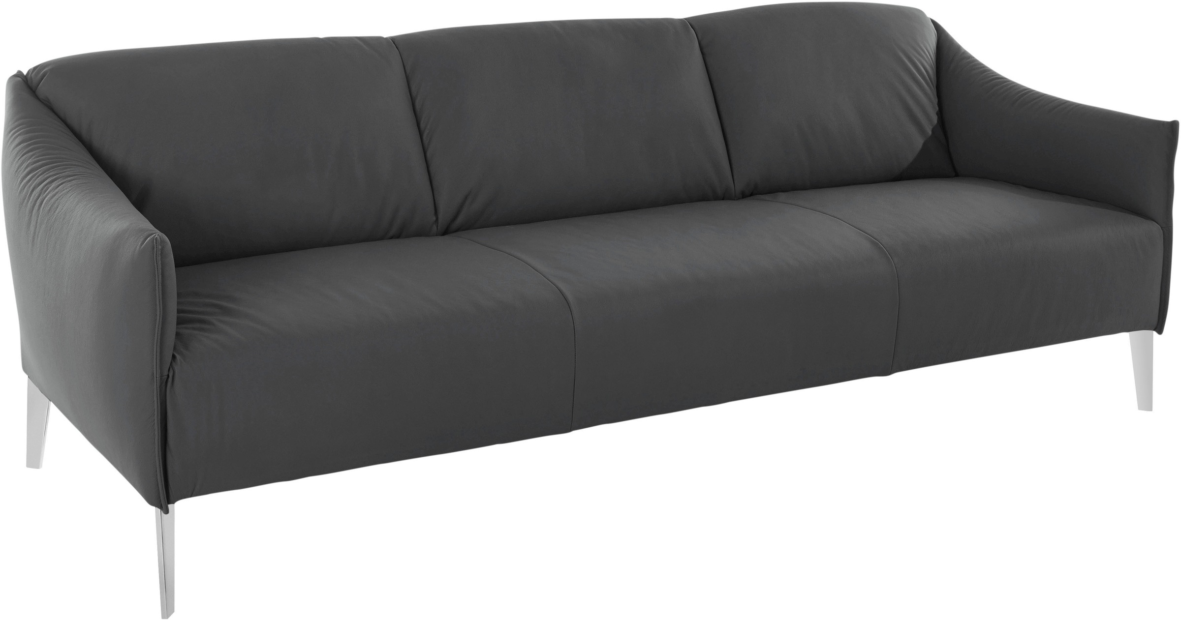 W.SCHILLIG 3-Sitzer »sally«, mit Metall-Winkelfüßen in Chrom glänzend, Breite 224 cm