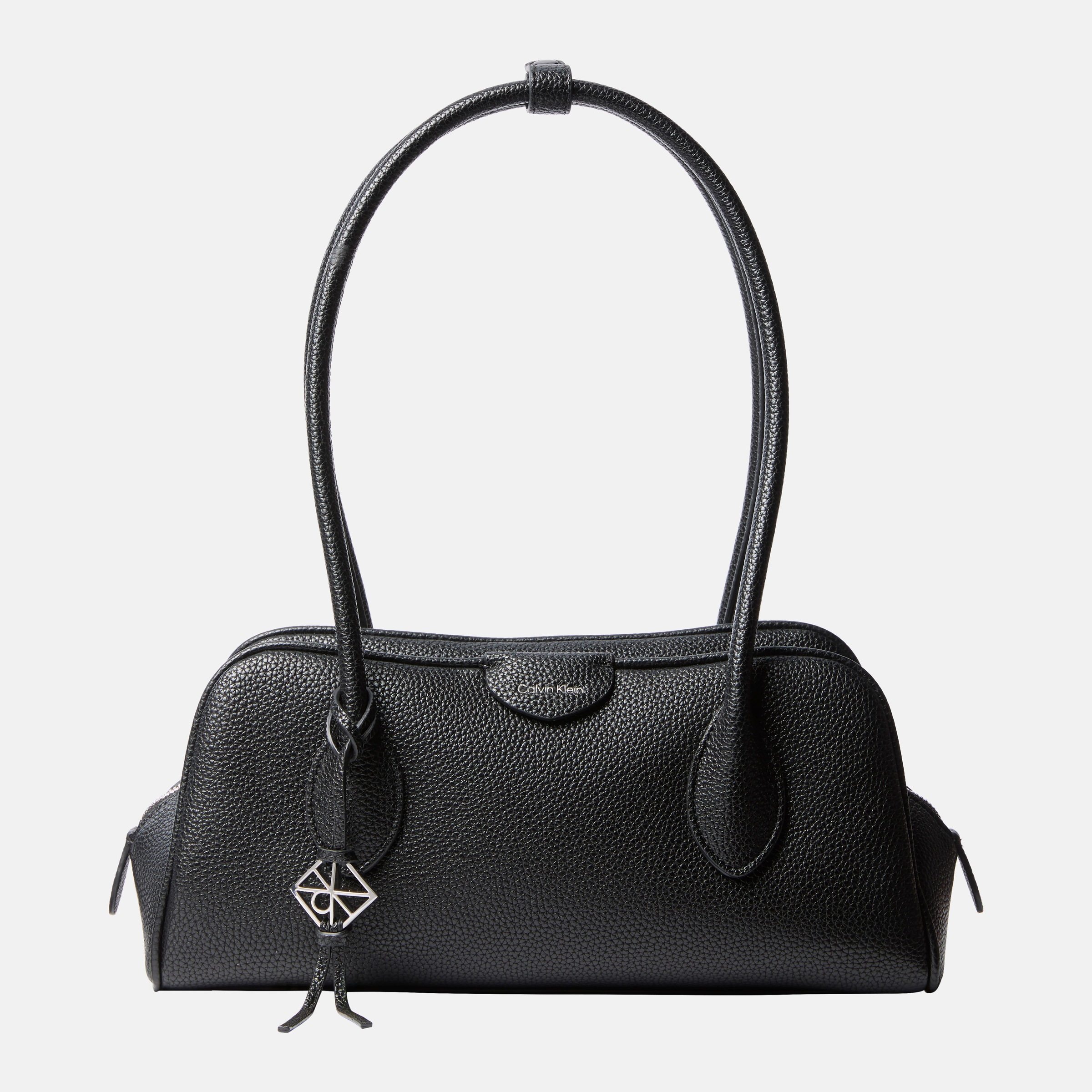 Calvin Klein Schultertasche "EMBLEM TRIO PEBBLE SHOULDER BAG" Henkeltasche, Handtasche mit Schmucklogo