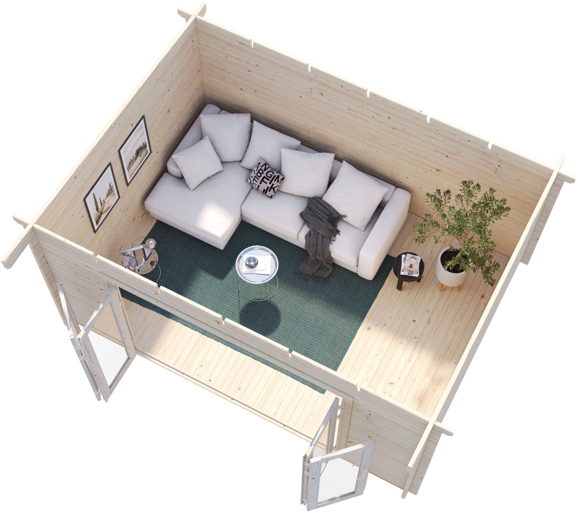 Palmako Gartenhaus »Lea Bifold« verschiedene Farben