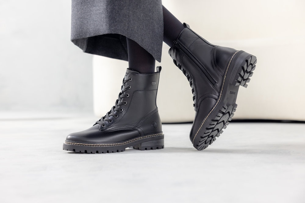 Remonte  Schnürstiefelette mit Innenreißverschluss, TEX-Membrane