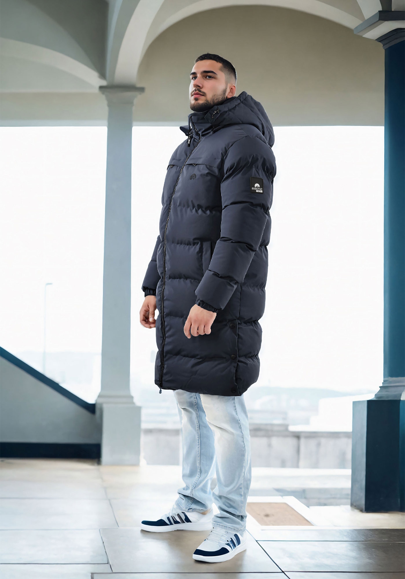 Arctic Seven Winterjacke »ASNorwiig«, mit warmem Teddyfell und abnehmbarer Kapuze