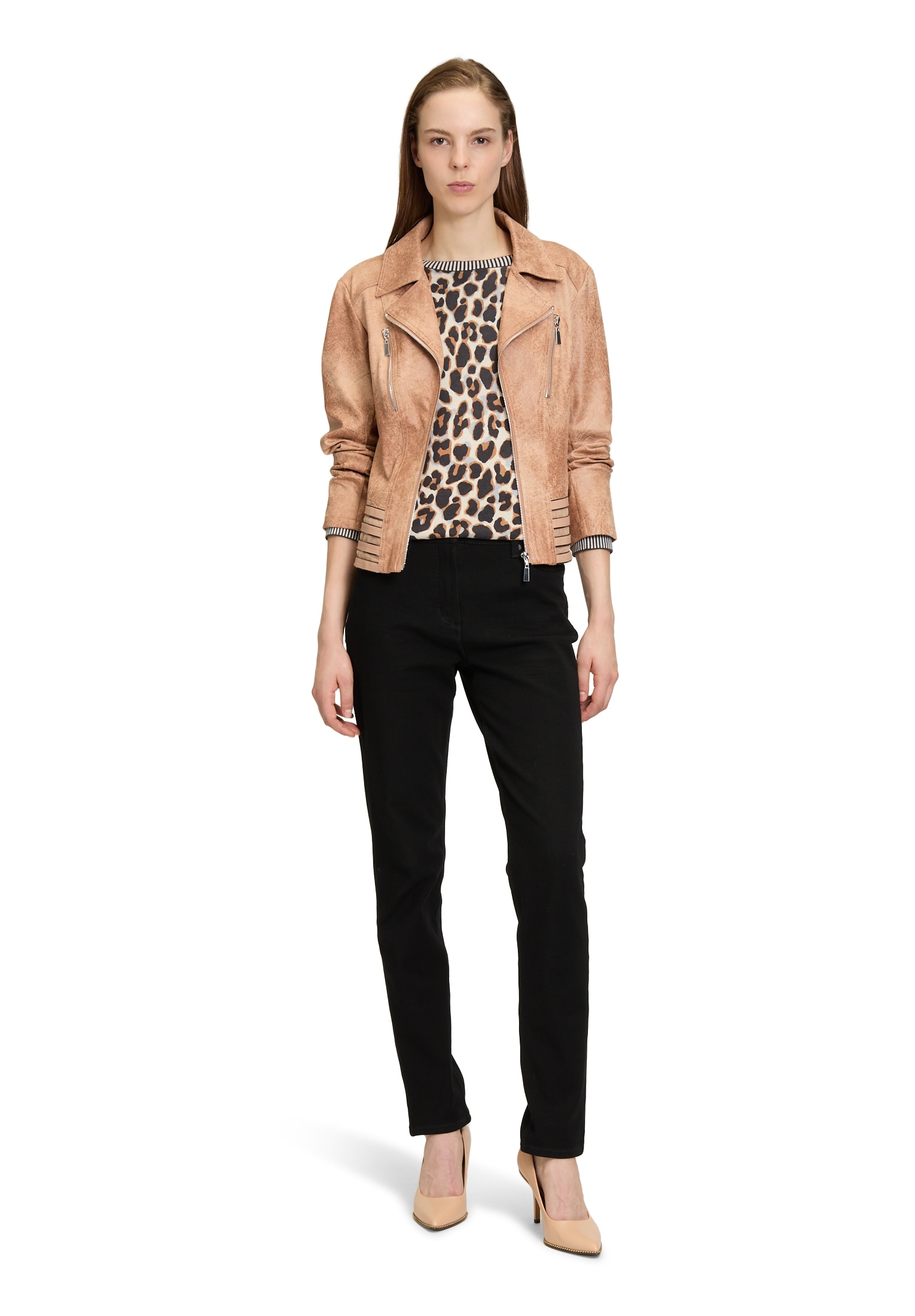 Betty Barclay Jackenblazer »Betty Barclay Bikerjacke mit Reißverschluss«, Form