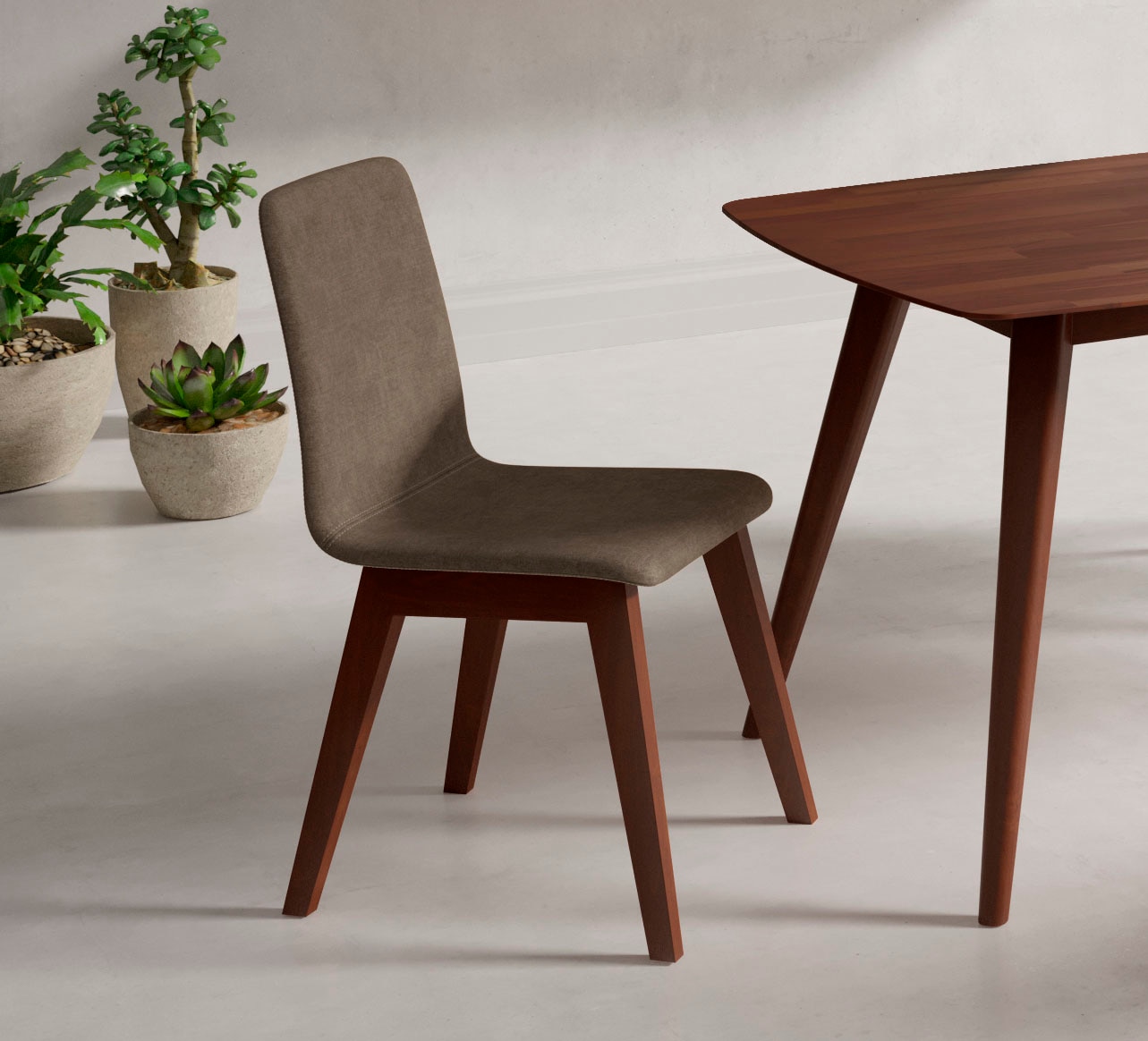 Home affaire Stuhl "Sandy" () 2 Stk.mit verschiedenen Stuhlbeinfarben und F günstig online kaufen