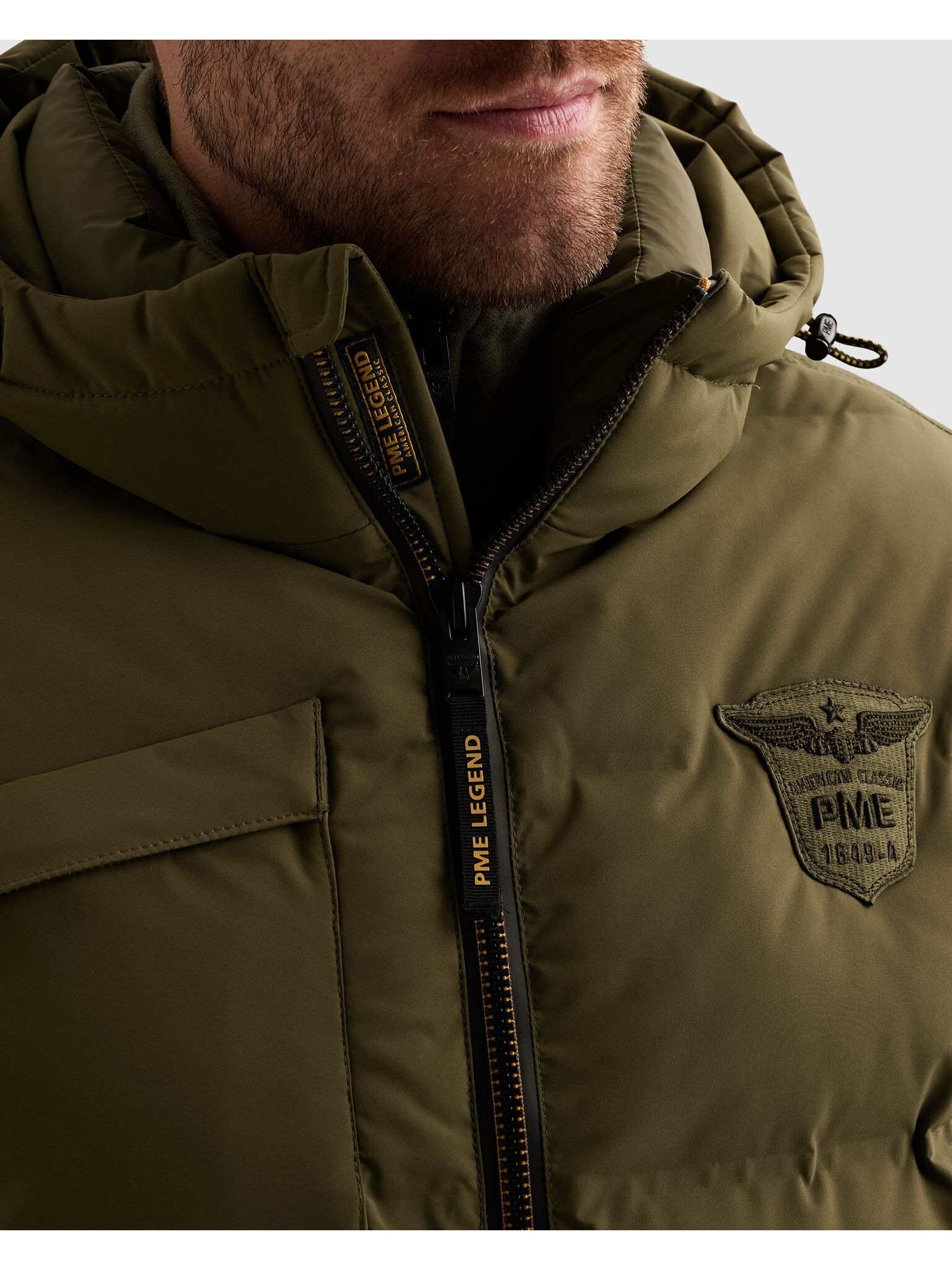 PME LEGEND Winterjacke »AIRSHIP Mach6« mit Kapuze /Pufferjacke - winddicht, atmungsaktiv & wärmend