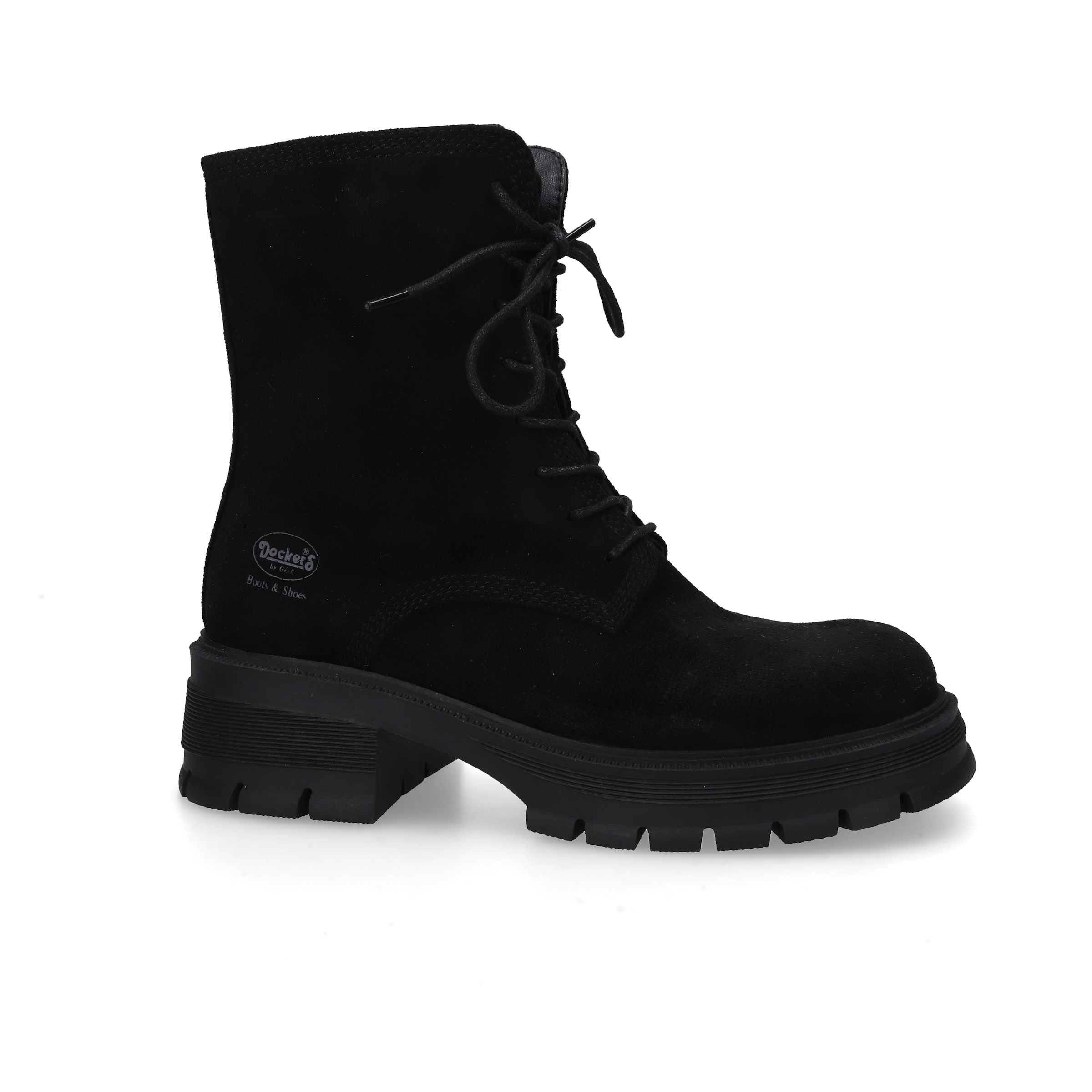 Dockers by Gerli Schnürboots, Biker Boots mit Reißverschluss