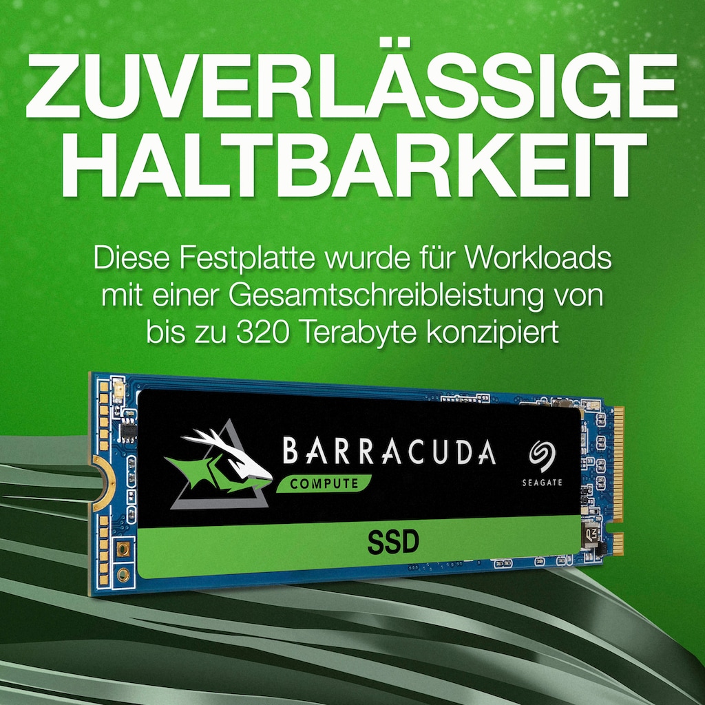 Seagate interne SSD »BarraCuda 510«, Anschluss M.2 PCIe 3.0