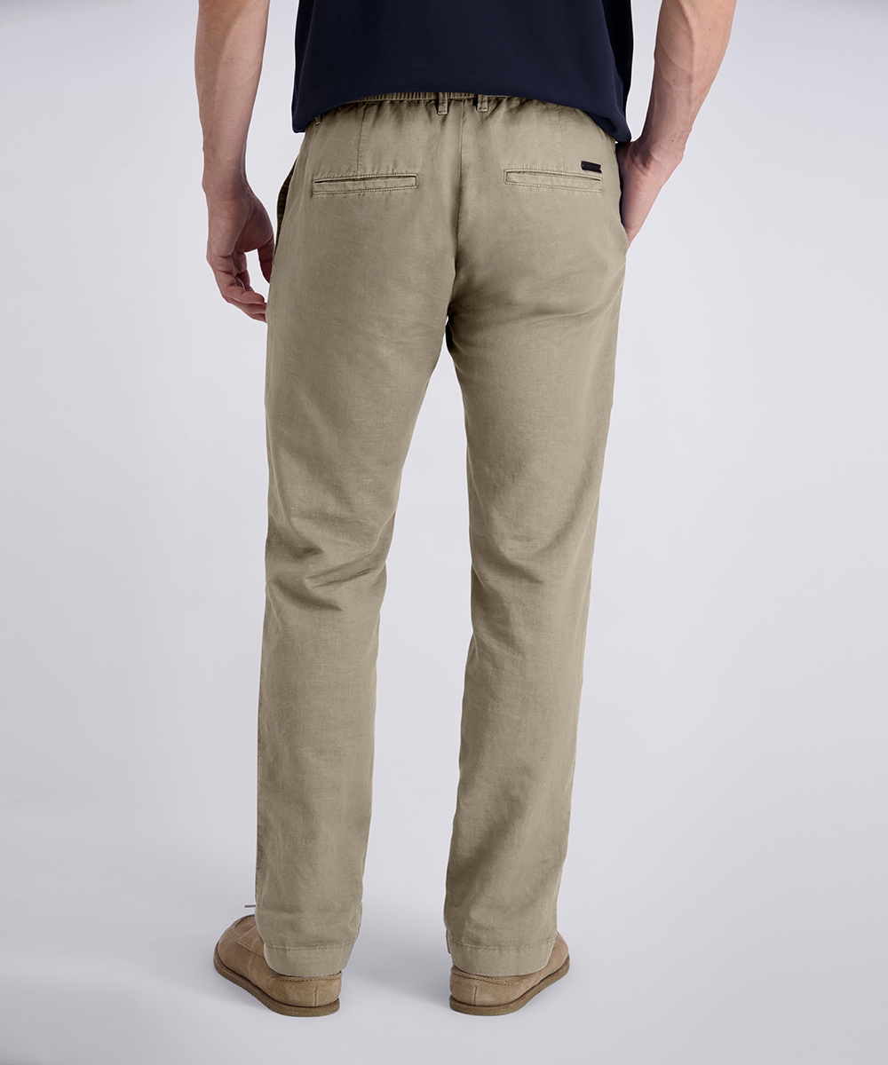 Pierre Cardin "Chino Clemont Leinen Mix" mit elastischem Bund und Kordelzug