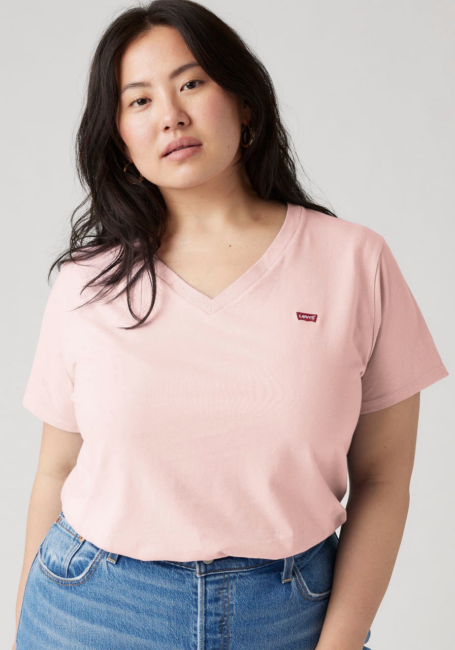 Levis Plus V-Shirt "V NECK TEE" Figurumspielende Passform günstig online kaufen