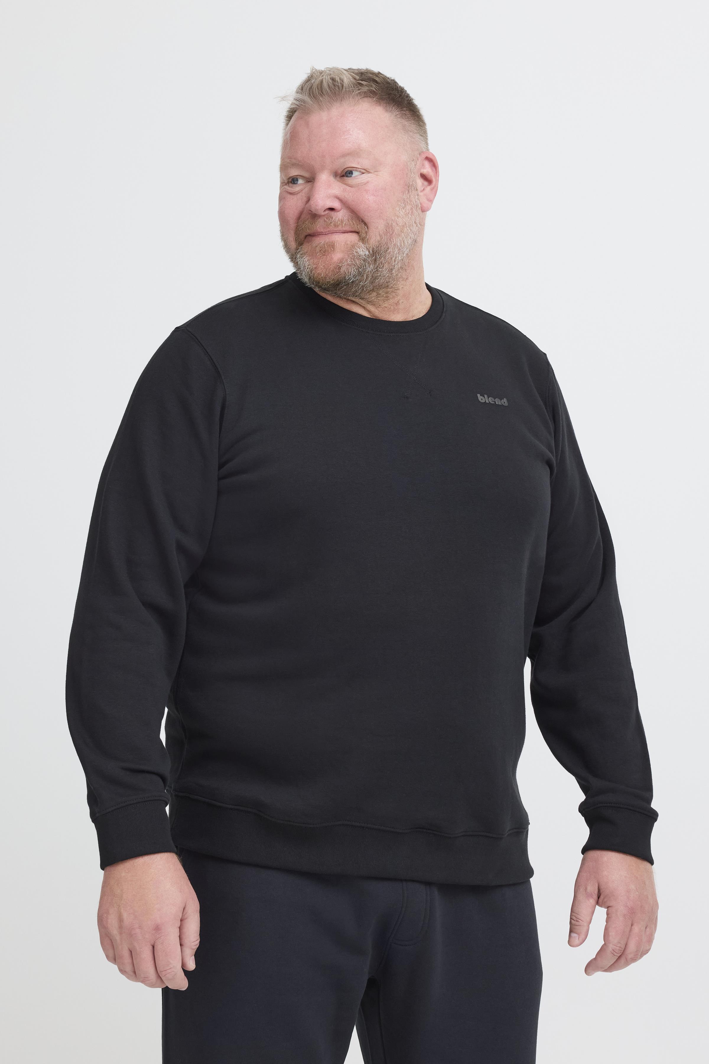 Blend Sweatshirt "Sweatshirt", mit Rundhalsausschnitt, aus Baumwolle und Polyester, Regular Fit
