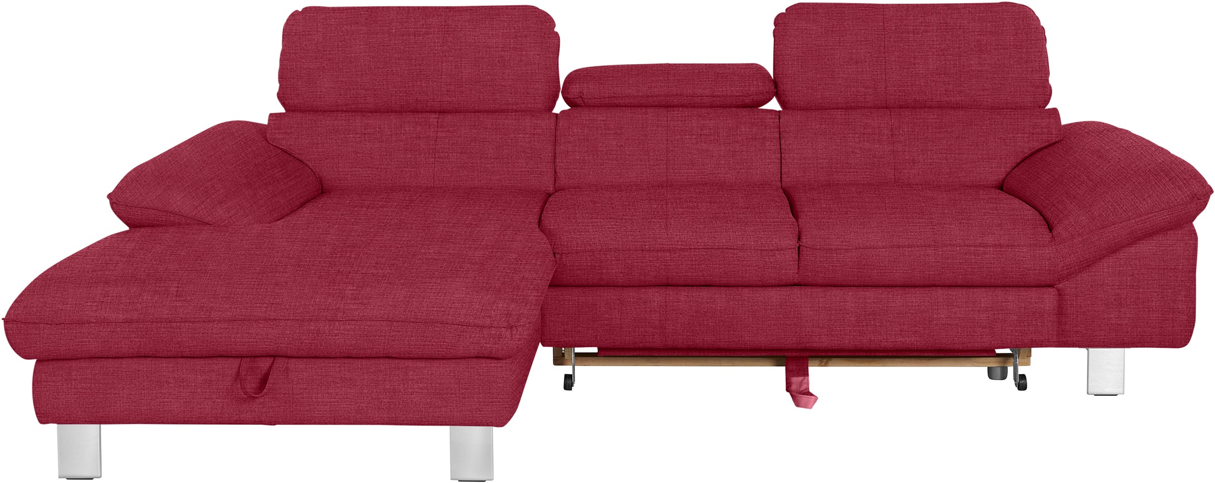 COTTA Ecksofa Driver, mit Kopfteilverstellung, wahlweise mit Bettfunktion