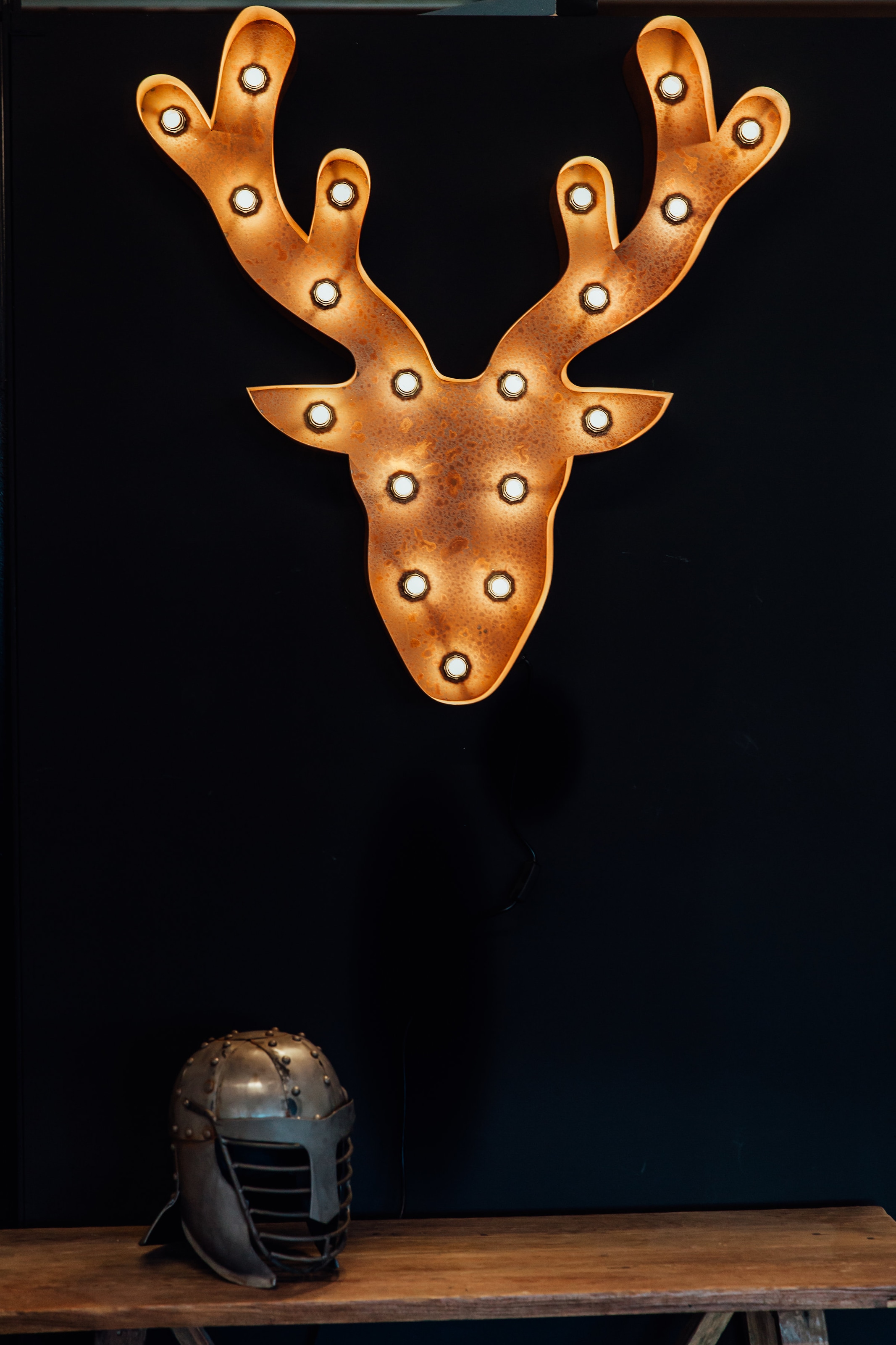 MARQUEE LIGHTS LED Dekolicht »Deer«, 19 flammig-flammig, Wandlampe, Tischlampe Deer 19 Lichtquellen E14 (exkl.) - 58x61 cm