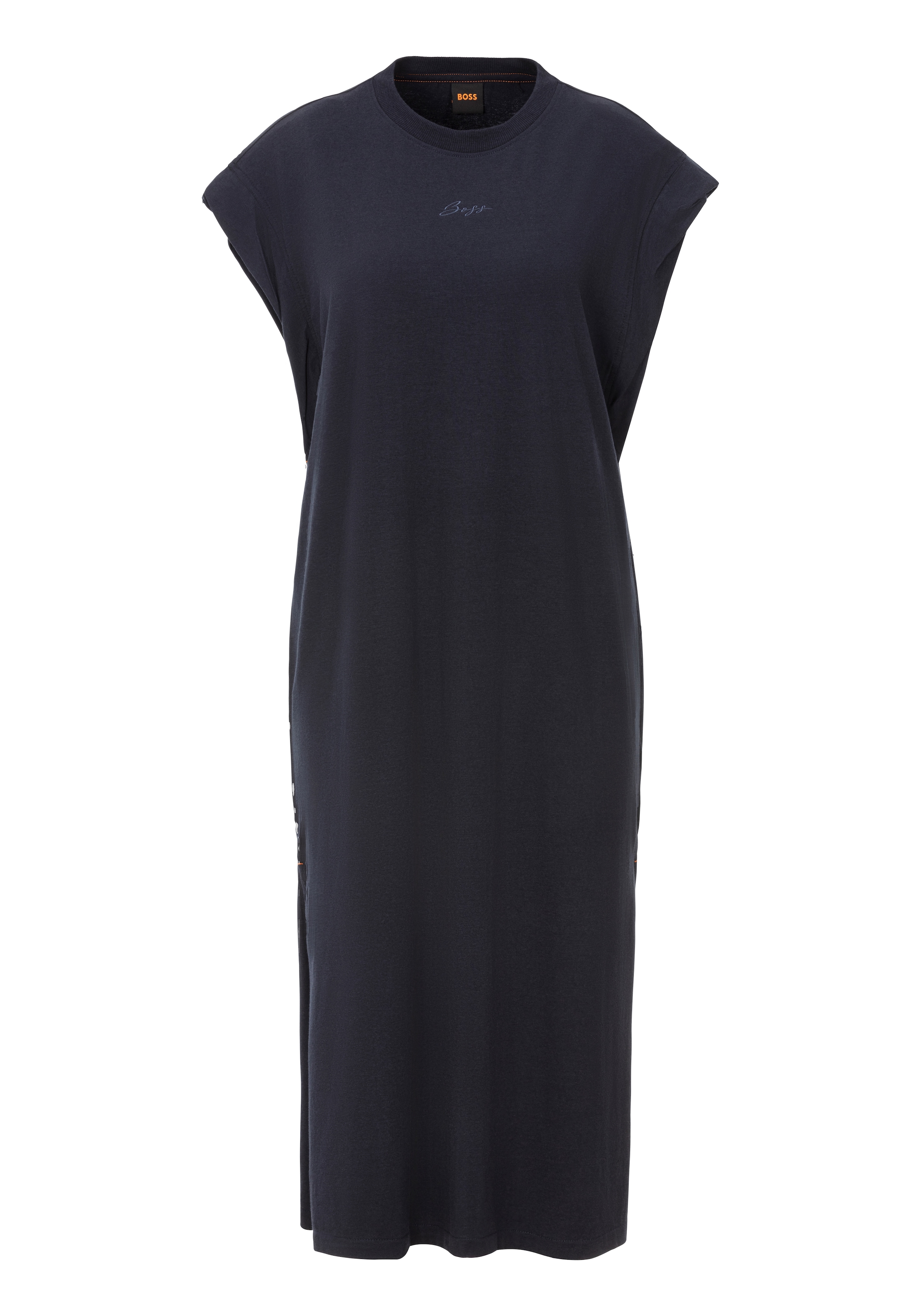 BOSS ORANGE Jerseykleid »C_Edress_5«, mit Schlitzen, Logoschriftzug