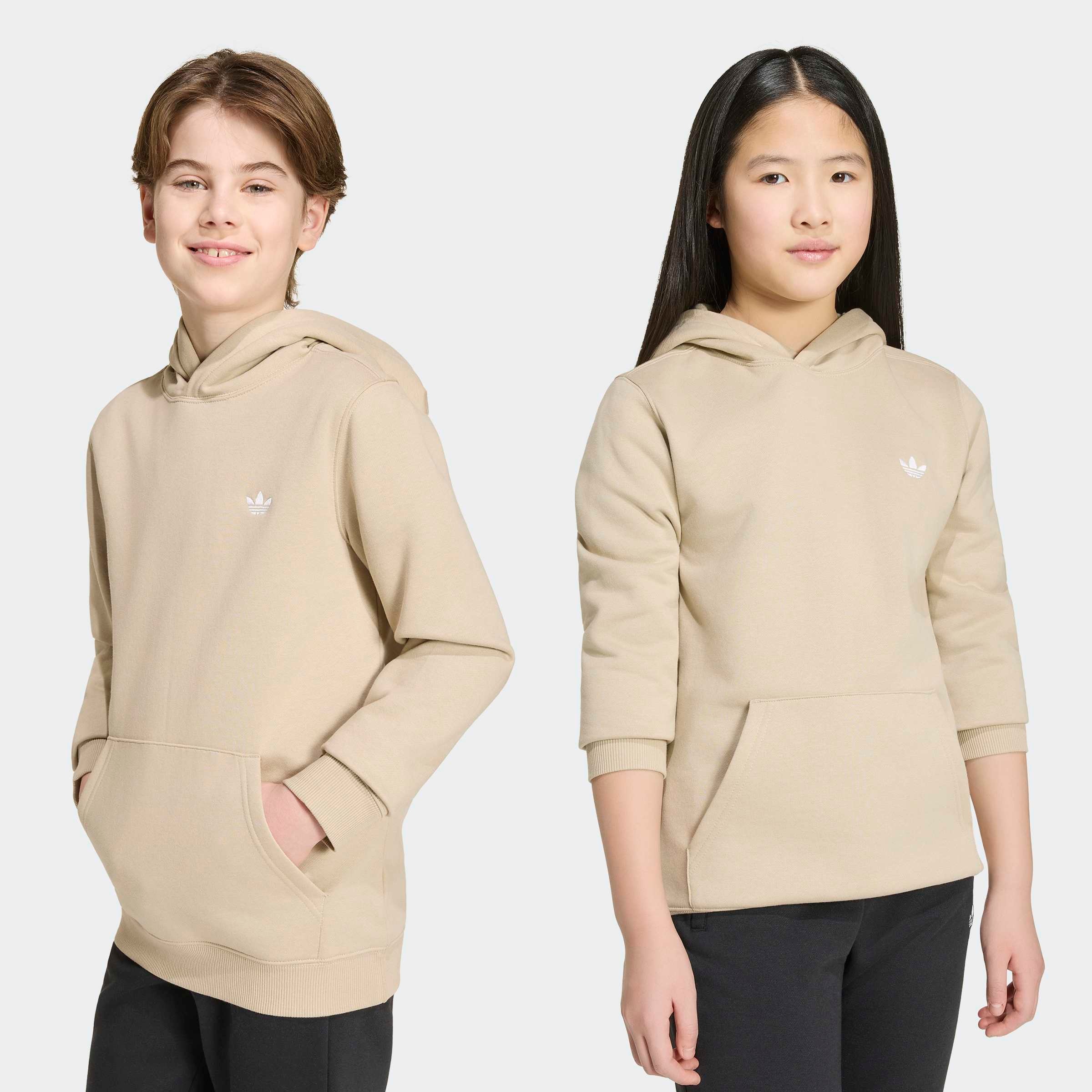 adidas Originals "REGULAR HOODIE", für Kinder, mit Kapuze, ohne Verschluss, aus Baumwolle und Polyester