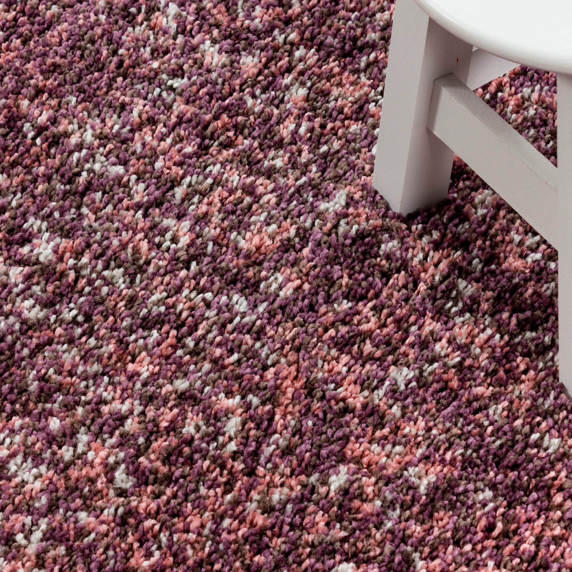 Ayyildiz Teppiche Hochflor-Teppich »Enjoy Shaggy«, rund, 50 mm Höhe, melierter Langflor, Wohnzimmer