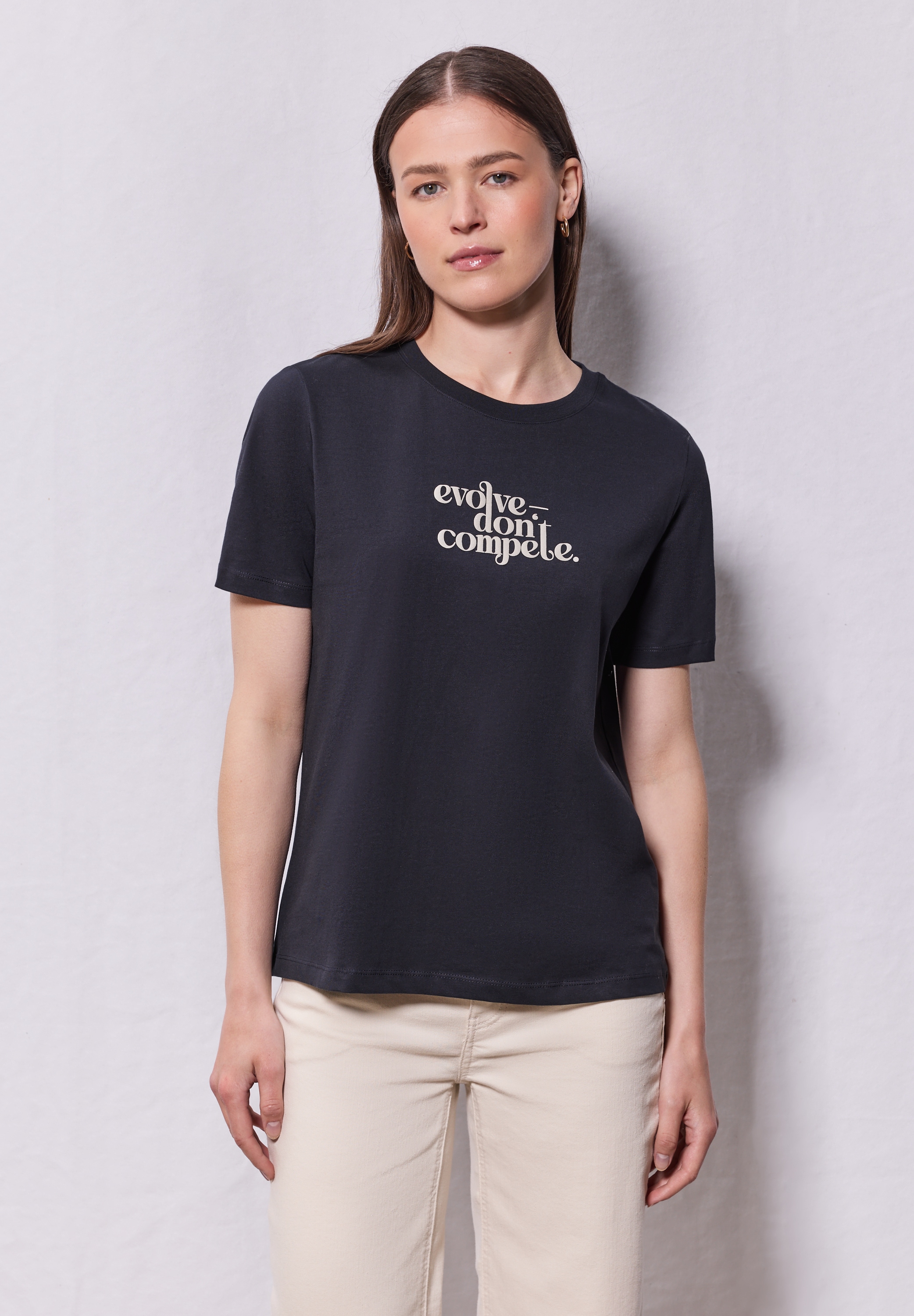STREET ONE STUDIO T-Shirt, aus reiner Baumwolle günstig online kaufen