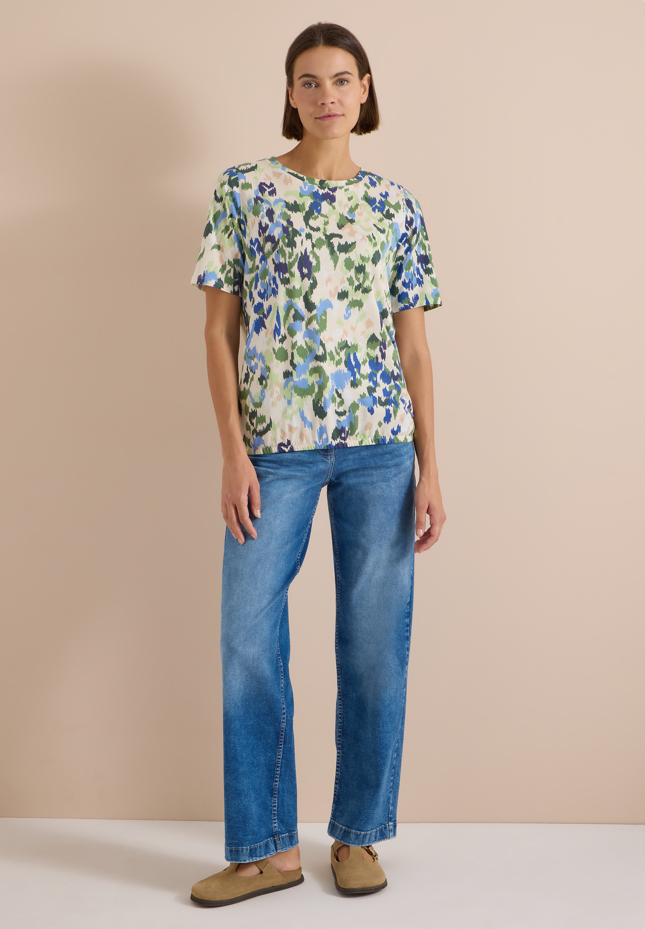 Cecil T-Shirt aus reiner Baumwolle