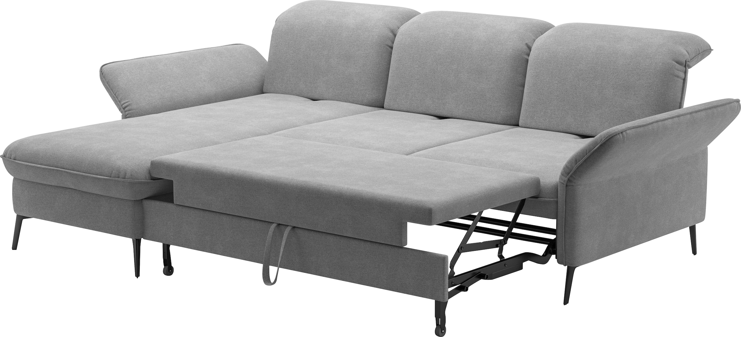 sit&more Ecksofa »Emely«, mit Sitztiefenverstellung optional mit Bettfunktion und Bettkasten