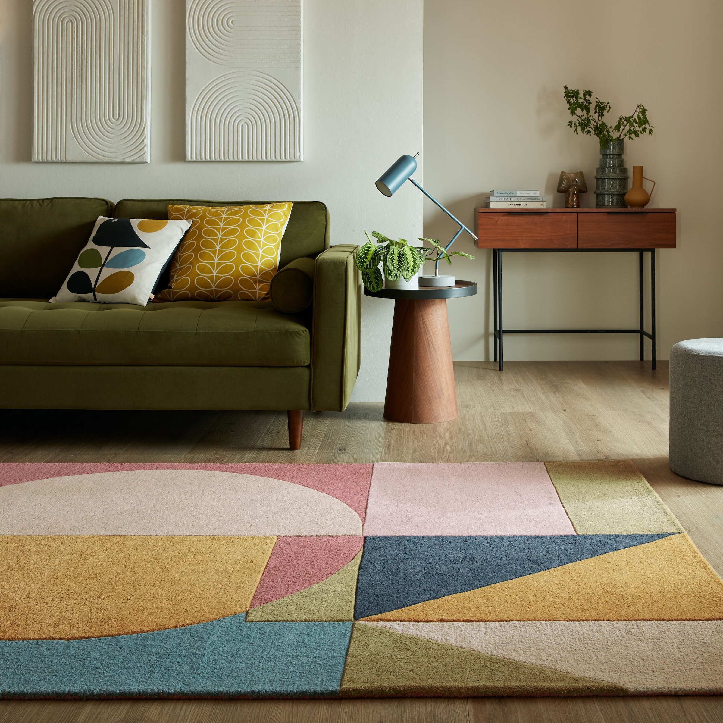 FLAIR RUGS Wollteppich »Esre«, rechteckig, Geometrischer abstrakter Esre-Wollteppich