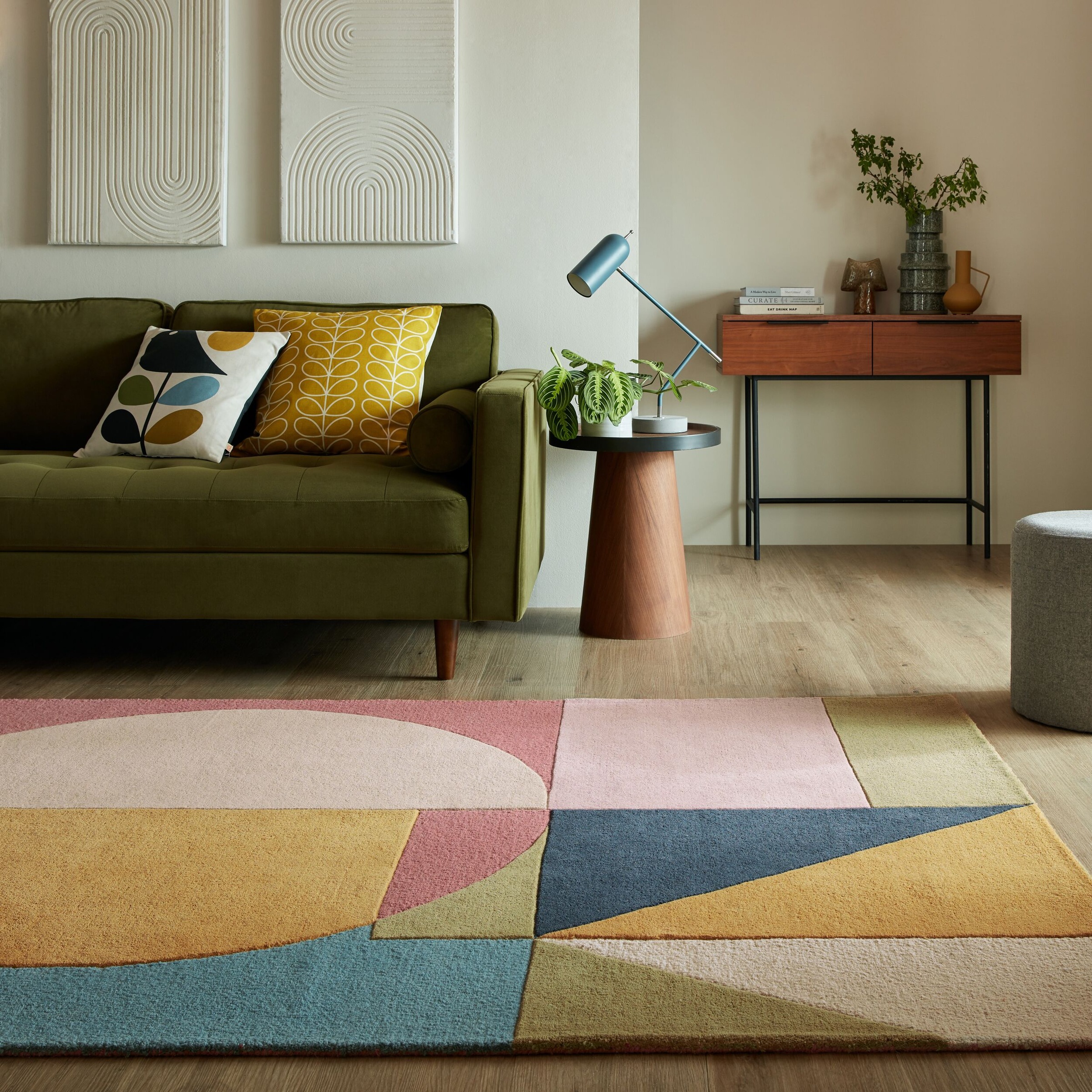 FLAIR RUGS Wollteppich "Esre, aus 100% Wolle," rechteckig 7 mm Höhe geometr günstig online kaufen