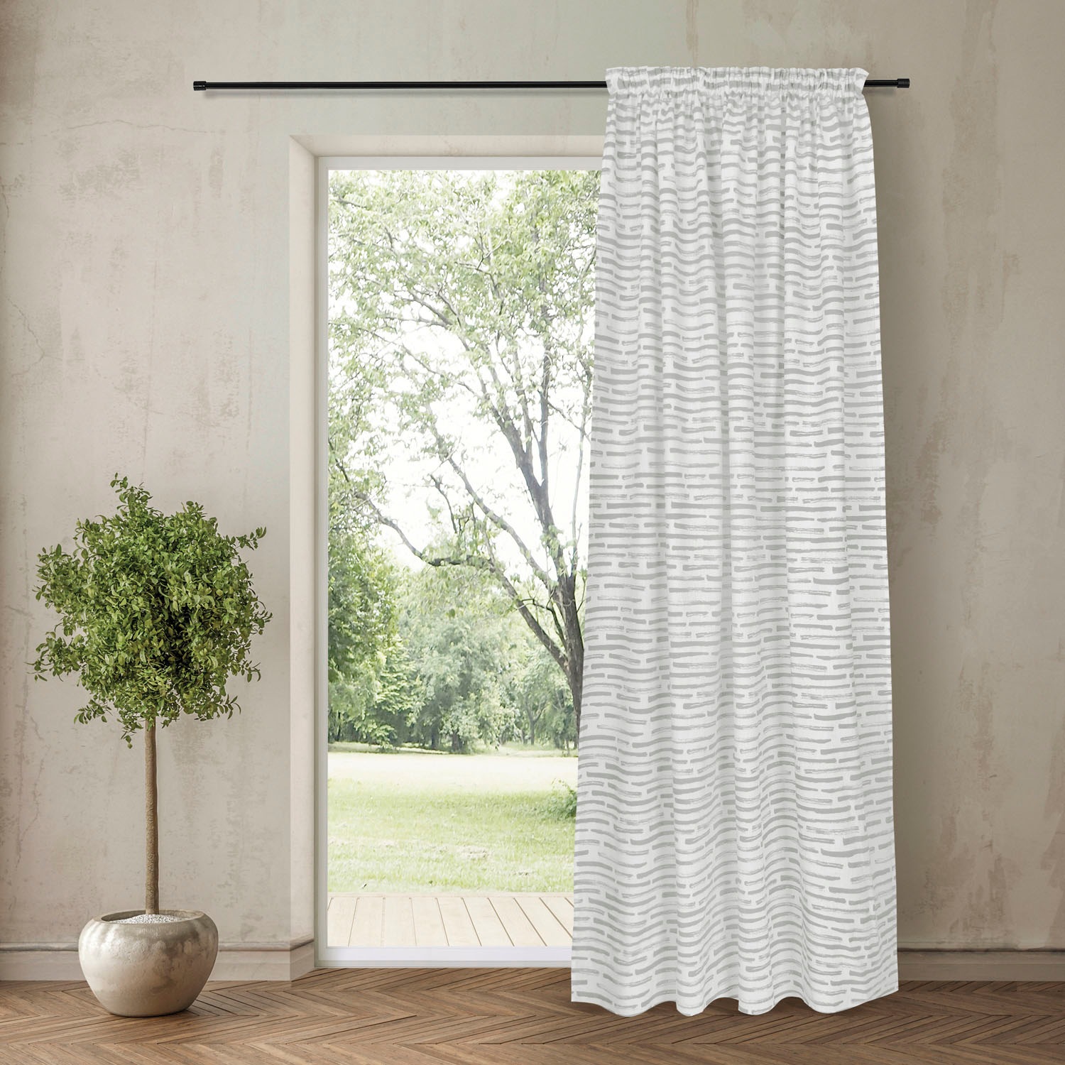 Feel of Nature Gardine "Knut" Kräuselband 1 Stk. tlg. HxB: 245x140 günstig online kaufen