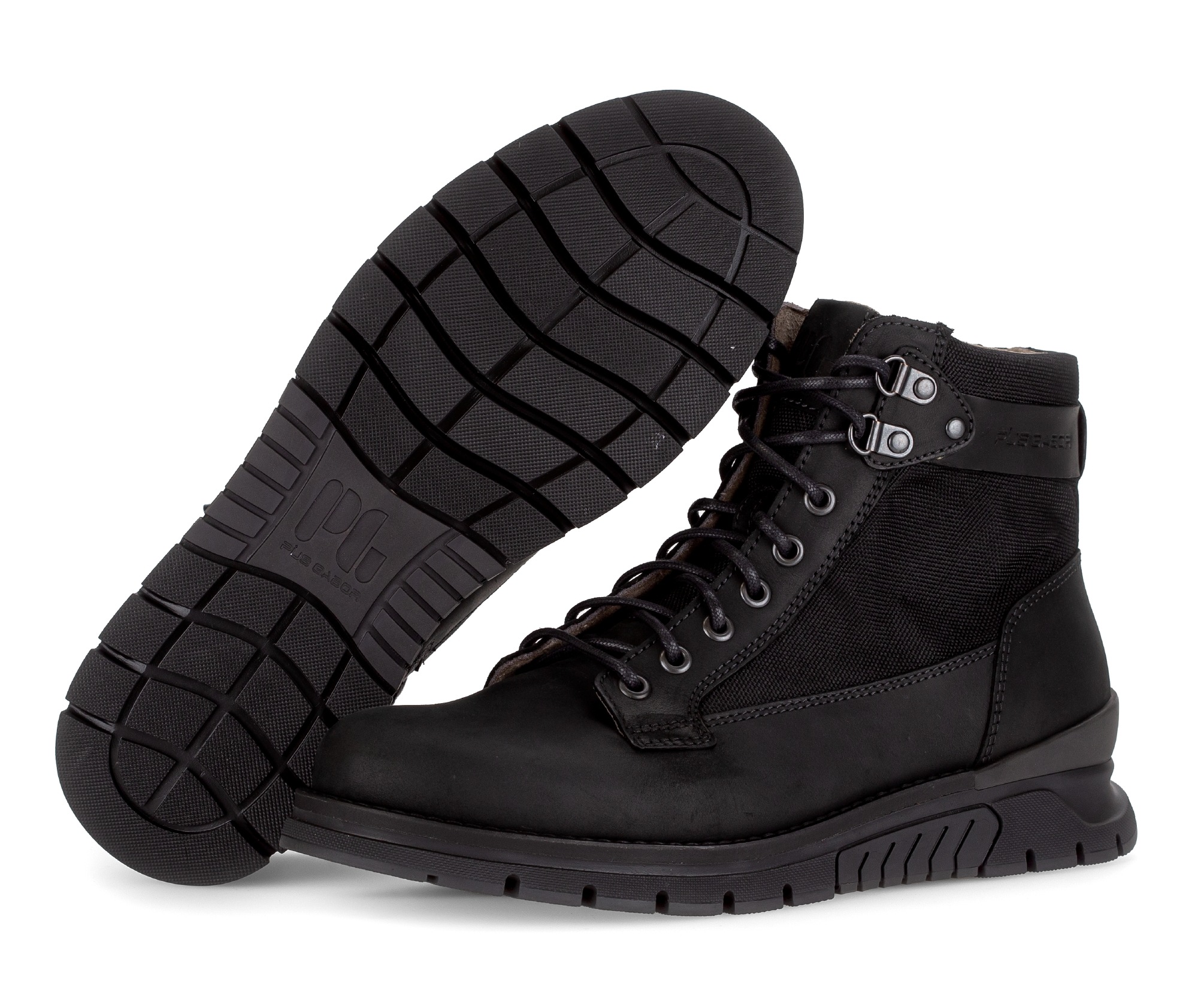 Pius Gabor Schnürboots, Herbstboots, Outdoorschuh mit Ösen, Bequemweite G (= weit)