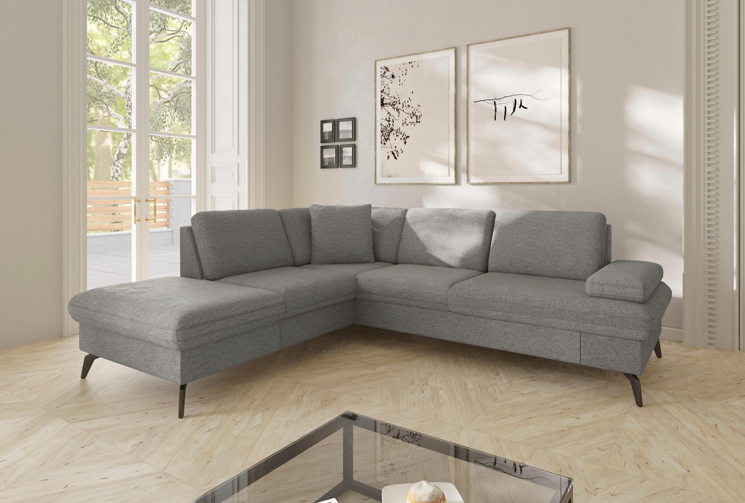 sit&more Ecksofa "Morris Jubi L-Form, B: 238 cm" mit Armteilfunktion & 1 Zi günstig online kaufen