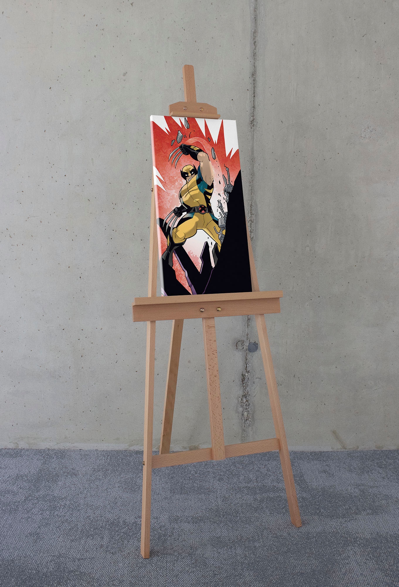 Komar Leinwandbild "X-Men Wolverine Slit - Größe 30 x 60 cm" Disney 30 x 60 günstig online kaufen