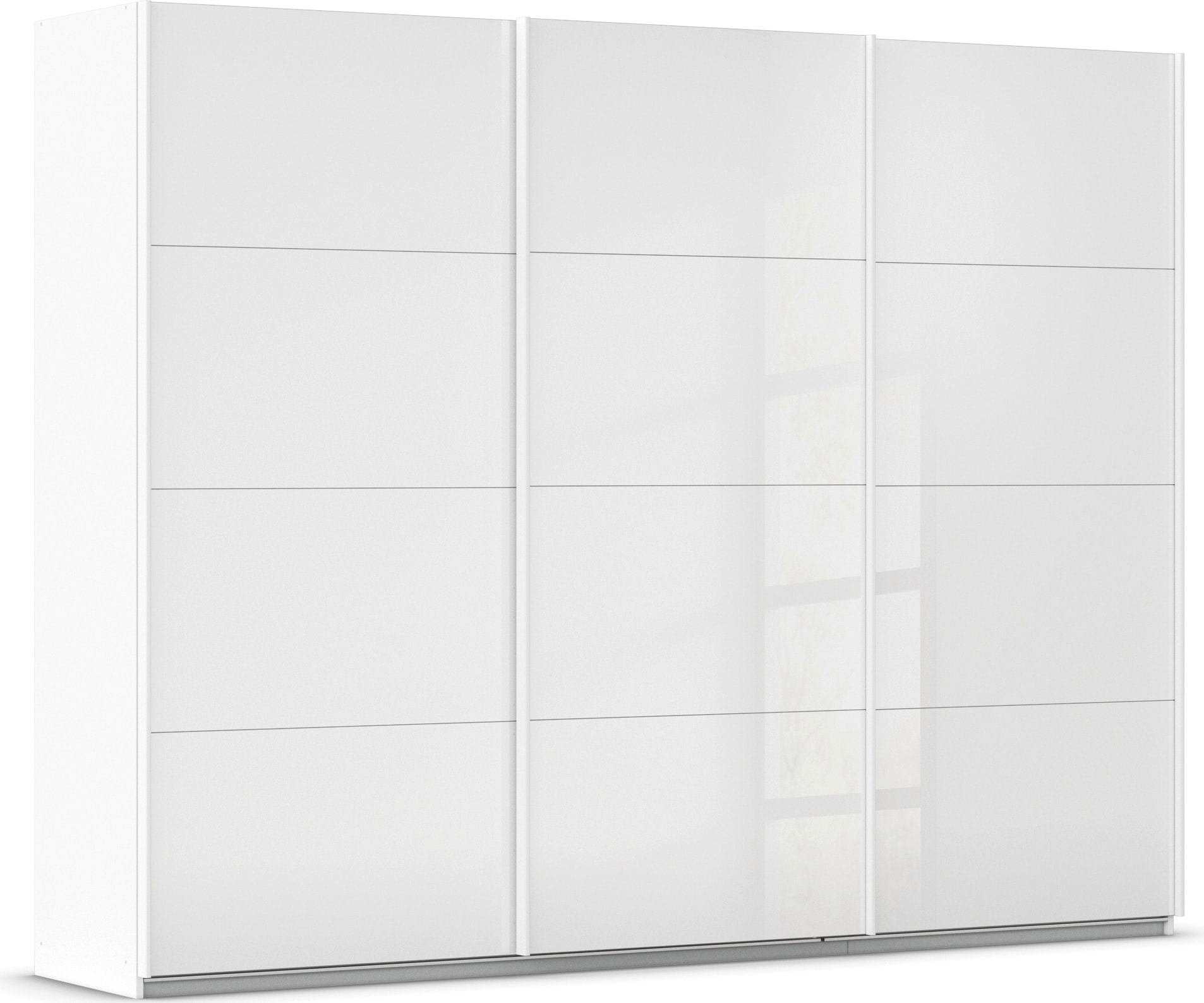 OTTO home Schwebetürenschrank "Kleiderschrank Schrank Garderobe AGORDO mit Glasfront" Breiten 203/271/315/360 cm, Höhen 210/229 cm, durchdachte Innenausstattung, in 4 Breiten und 2 Höhen MADE IN GERMANY
