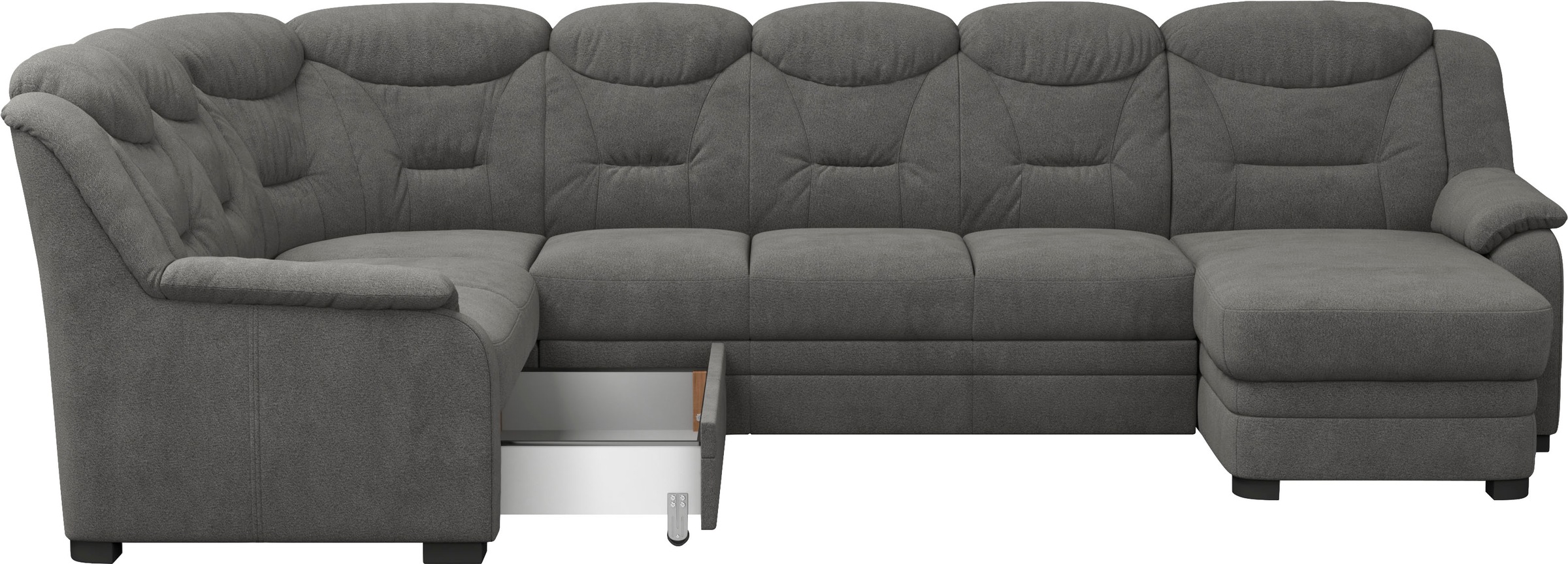 COTTA Wohnlandschaft »Marcus U-Form«, Bequeme Wohnlandschaft in klassischem Design mit hoher Rückenlehne