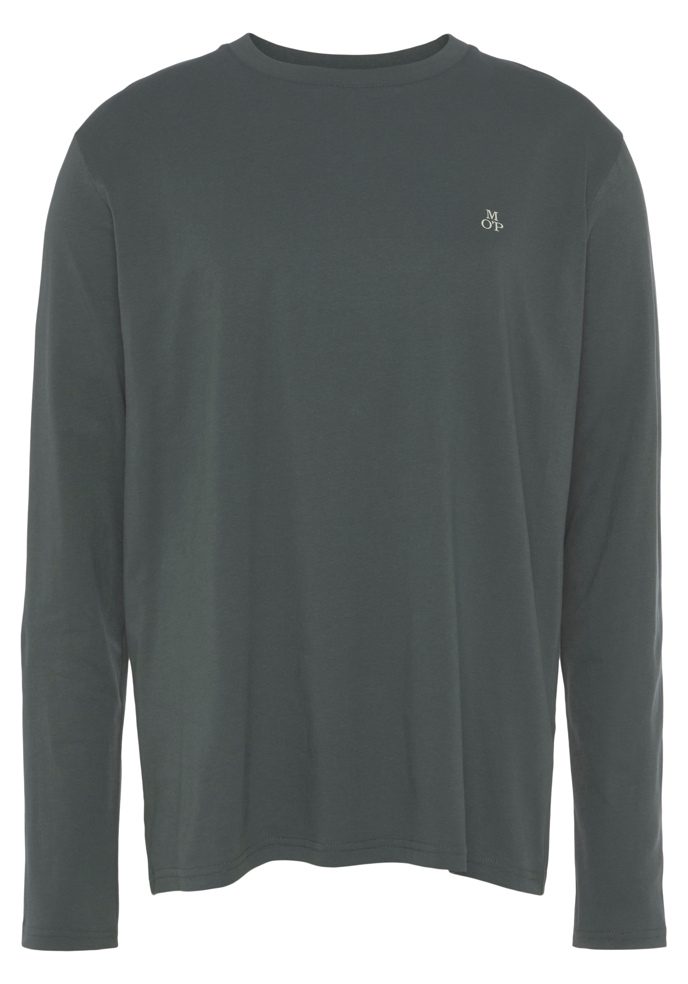 Marc O'Polo Langarmshirt mit dezentem Logo-Print günstig online kaufen