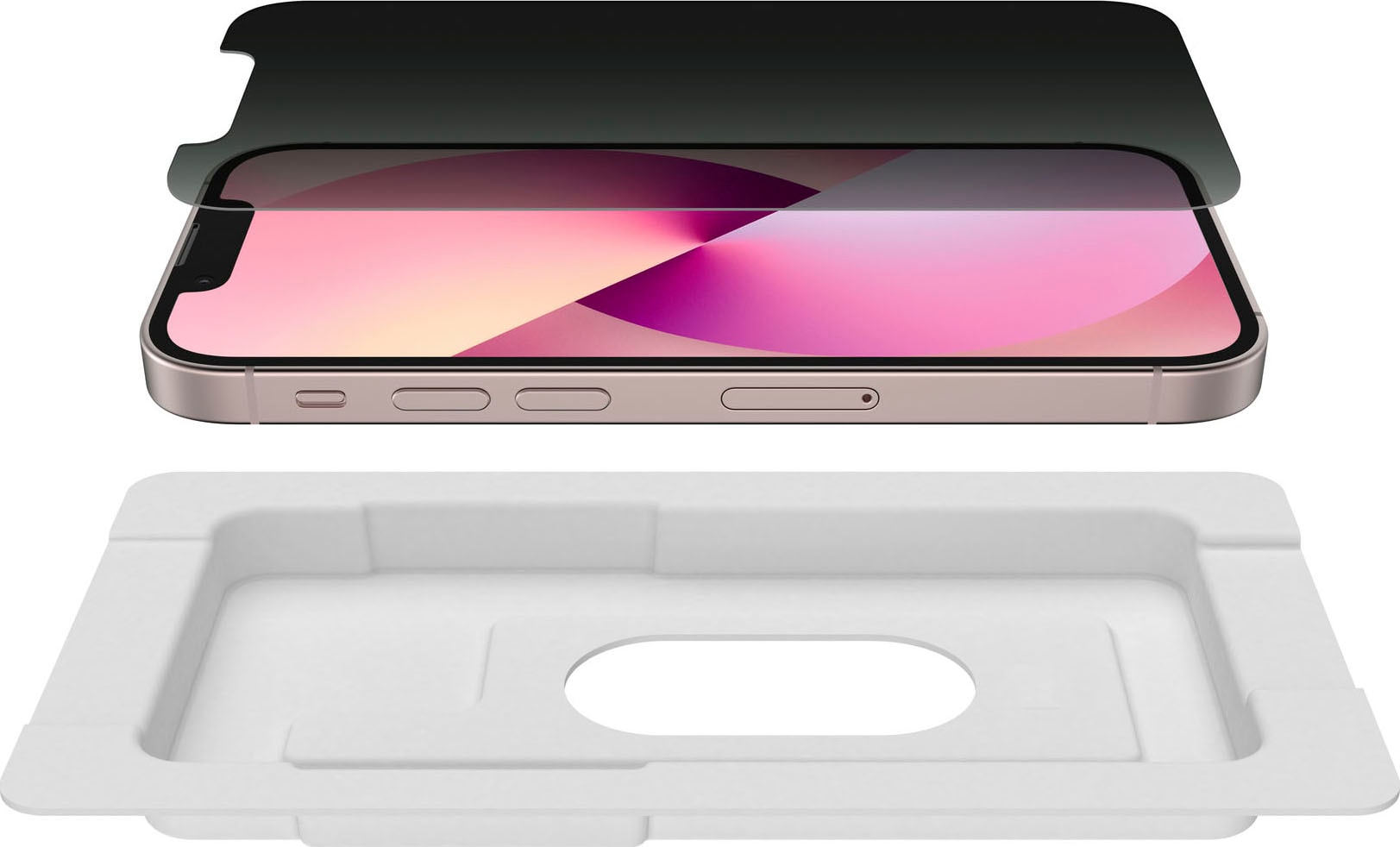 Belkin Displayschutzglas »SCREENFORCE TemperedGlass privacy Schutz - iPhone 13 Mini«
