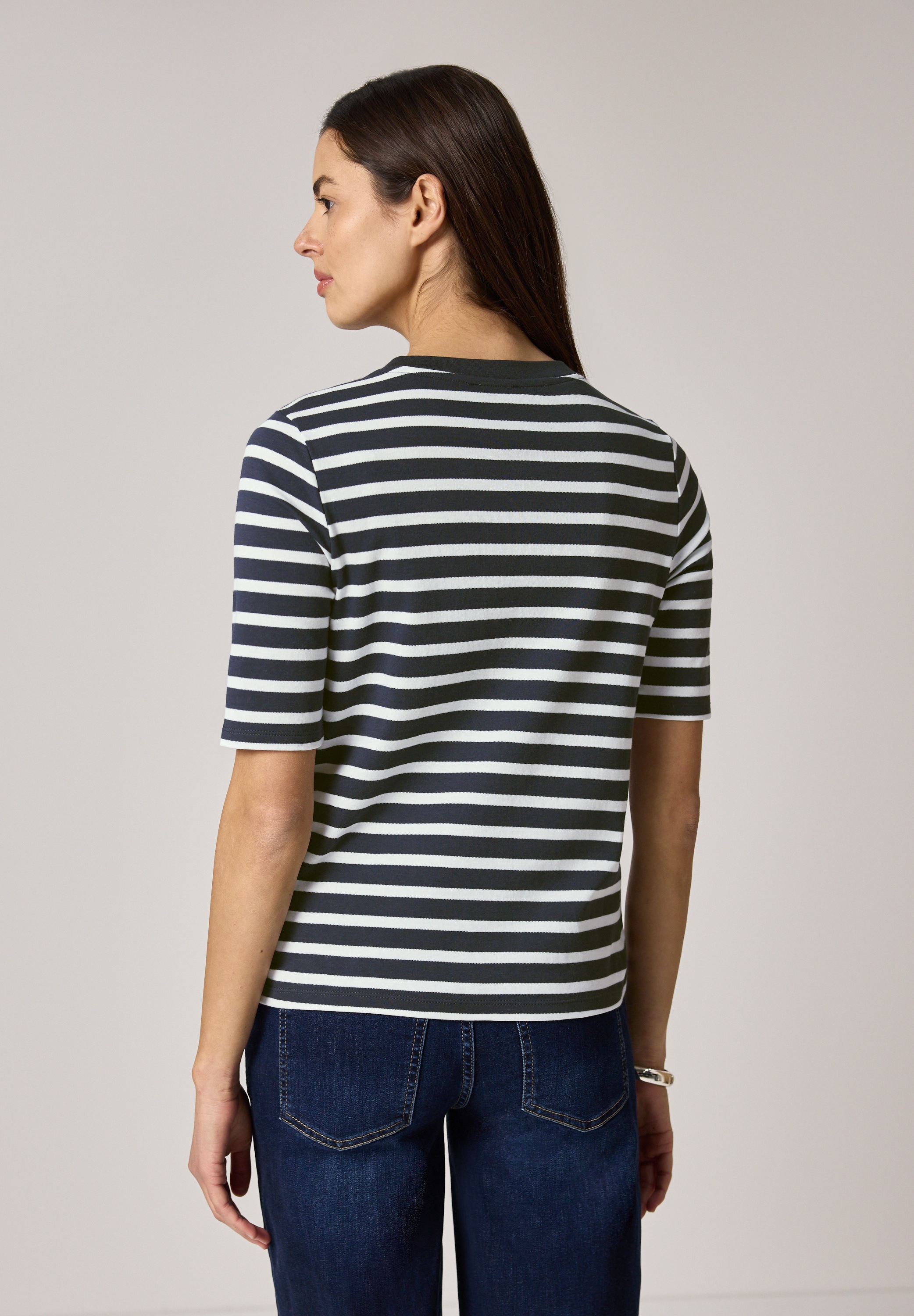 STREET ONE T-Shirt aus reiner Baumwolle günstig online kaufen