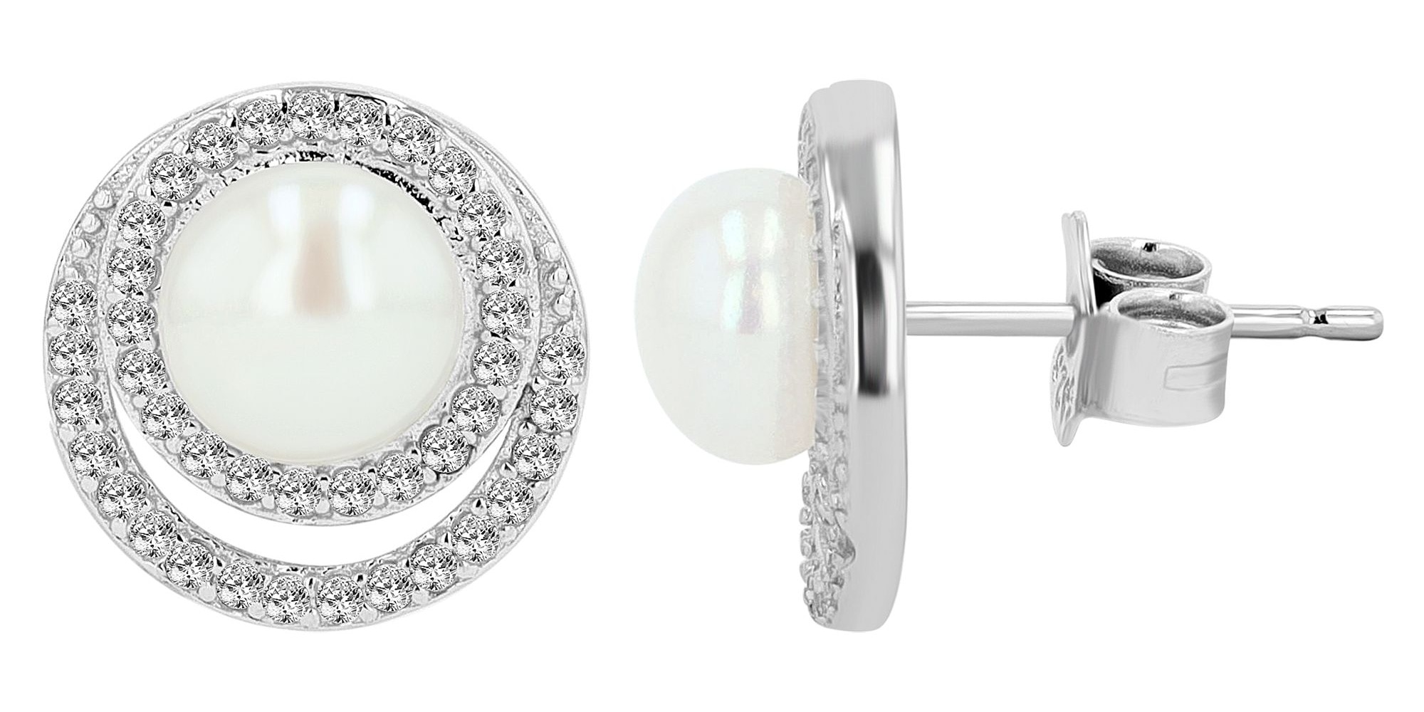 Adelia´s Paar Ohrhänger "Damen Ohrringe – Ohrstecker aus 925 Silber mit Per günstig online kaufen