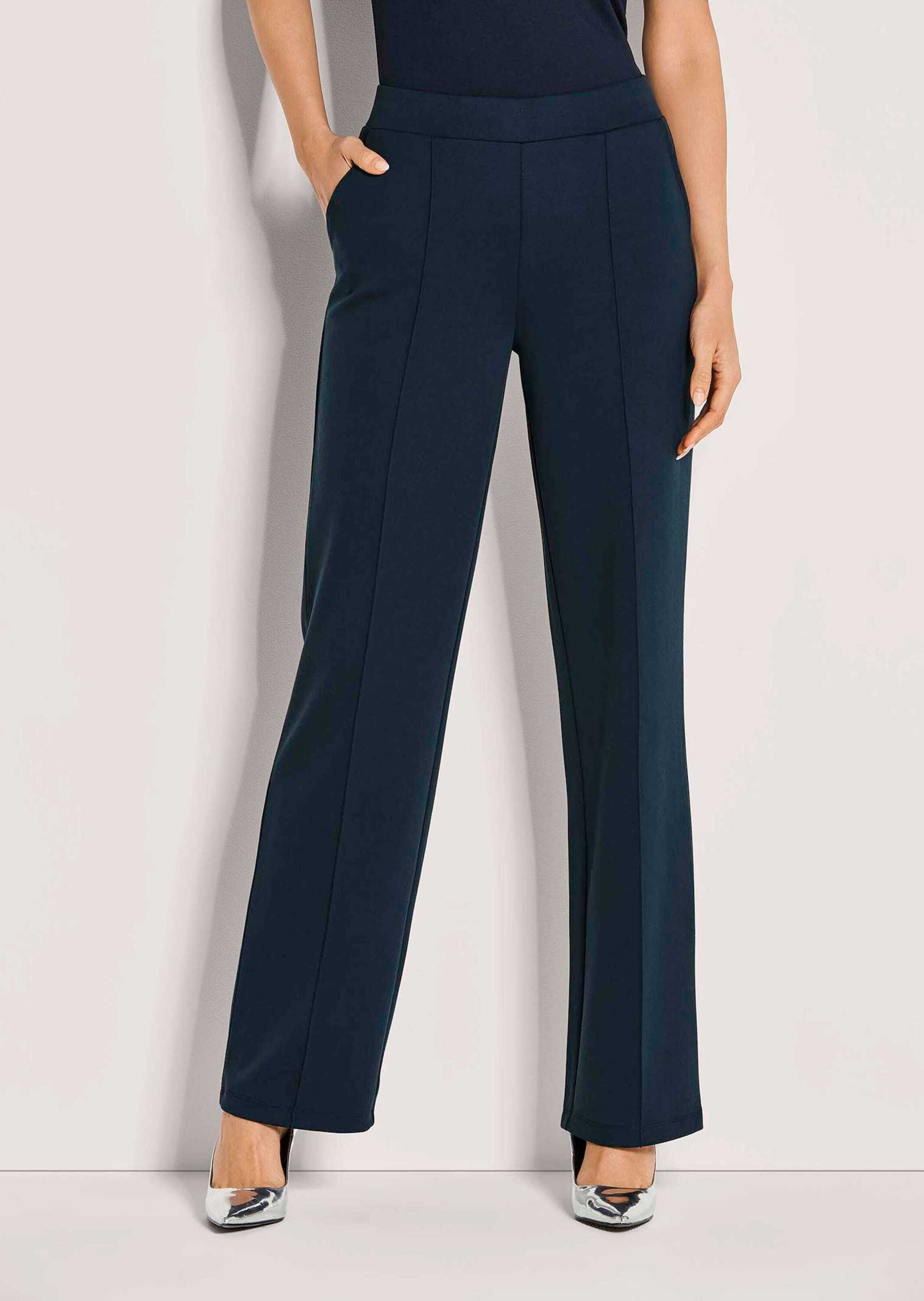 MADELEINE Jerseyhose »Jerseyhose Weite Schlupfhose mit Biesen«