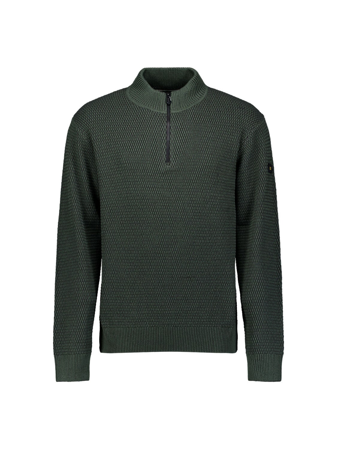 NO EXCESS Stehkragenpullover »No Excess Melierter Half-Zip-Sweater«