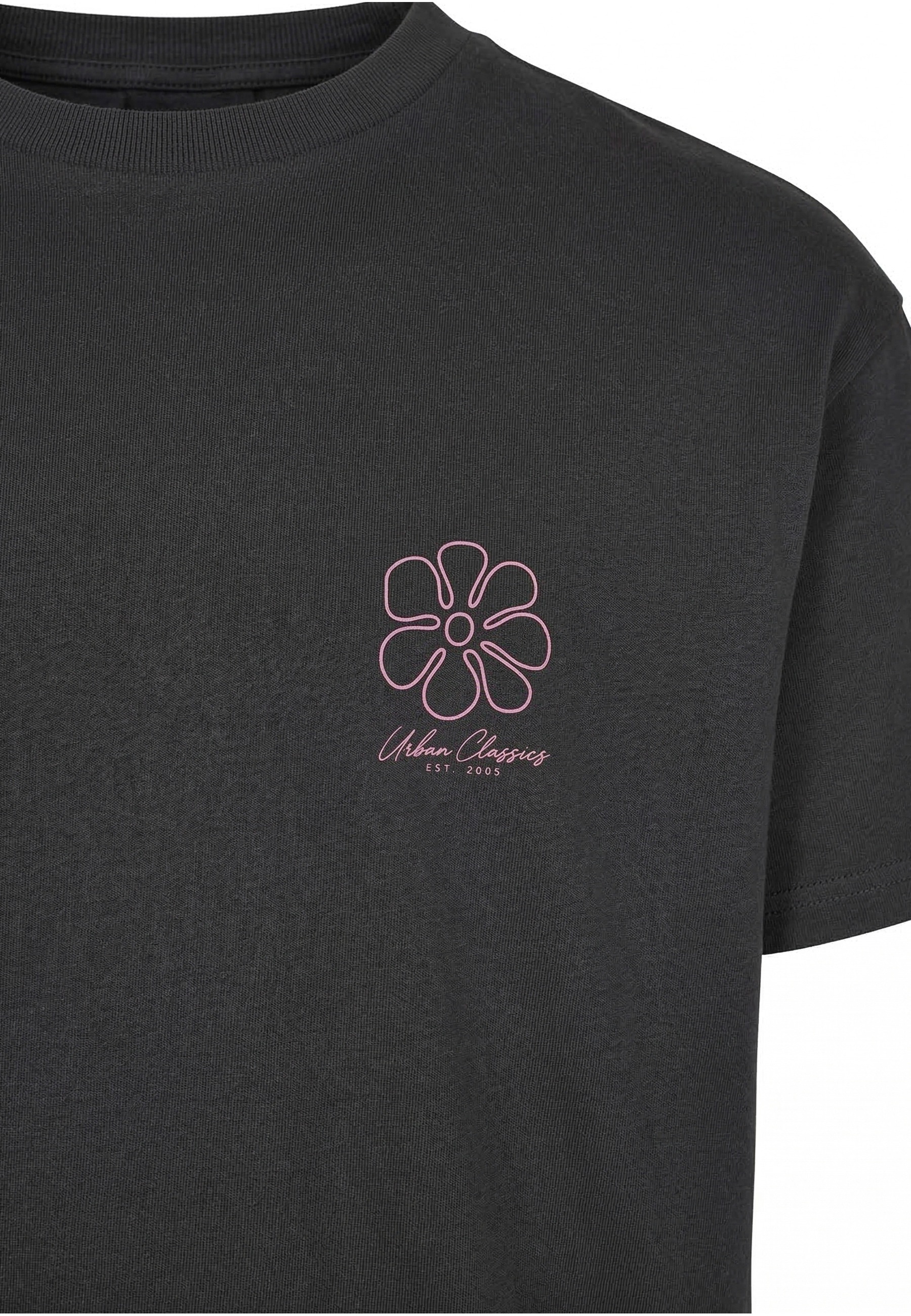 URBAN CLASSICS T-Shirt »Urban Classics Ladies Urban Classics Flower Logo Loose Tee« 1